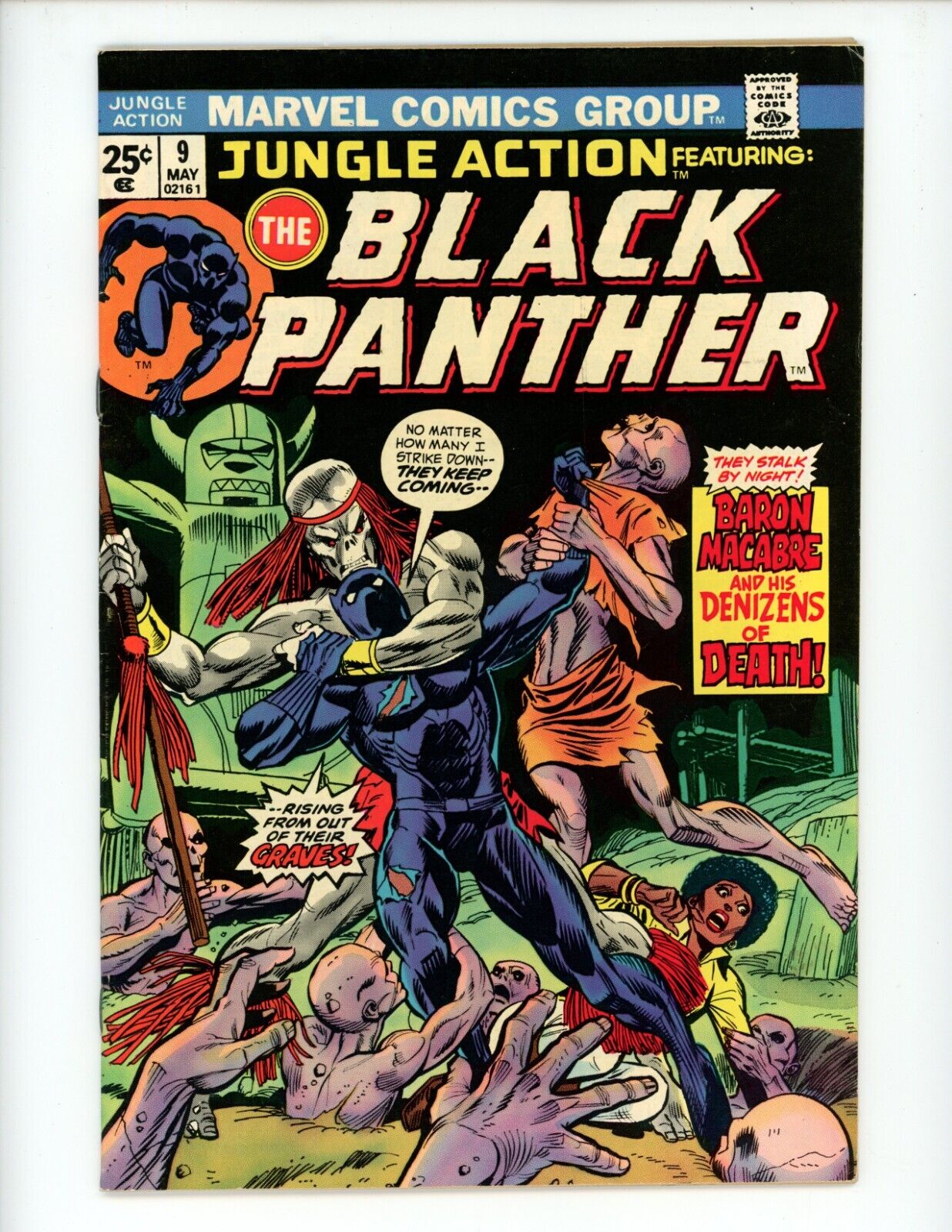 Jungle Action #9 Comic Book 1974 FN/VF Marvel Black Panther