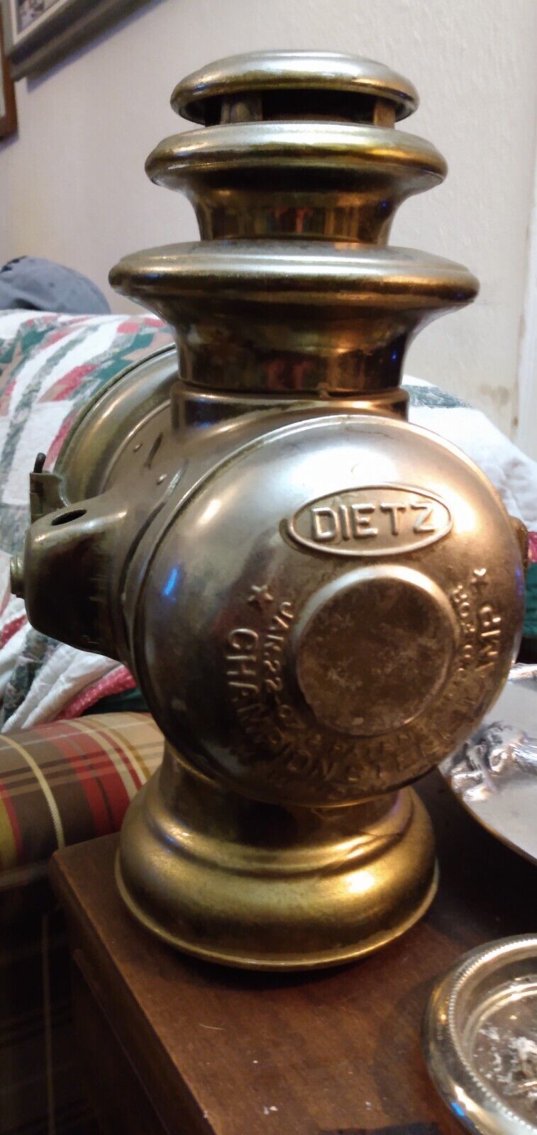 Vintage 1900's Brass Era Headlamp / Headlight Housing / Parts / Kerosene / Oil