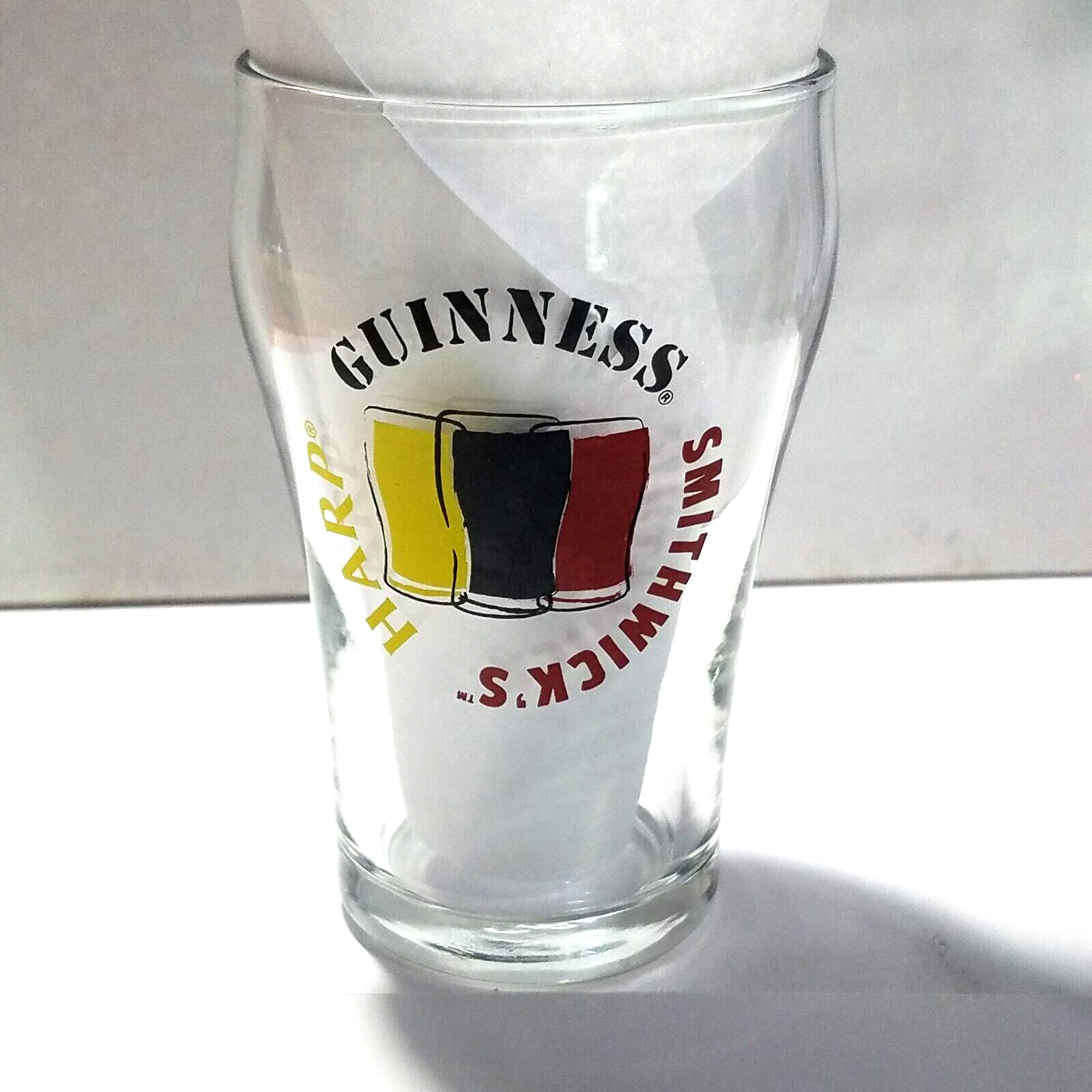 Guinness Smithwick's Harp Three Beers Strong Beer Taster Sampler Glass 4