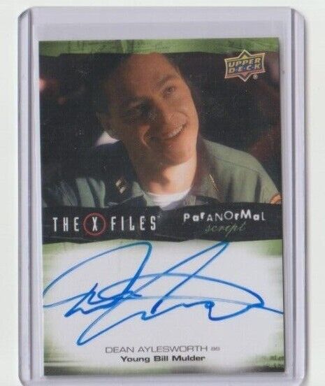 X-Files UFOs and Alien Edition Paranormal Autograph Trading Card Dean Aylesworth