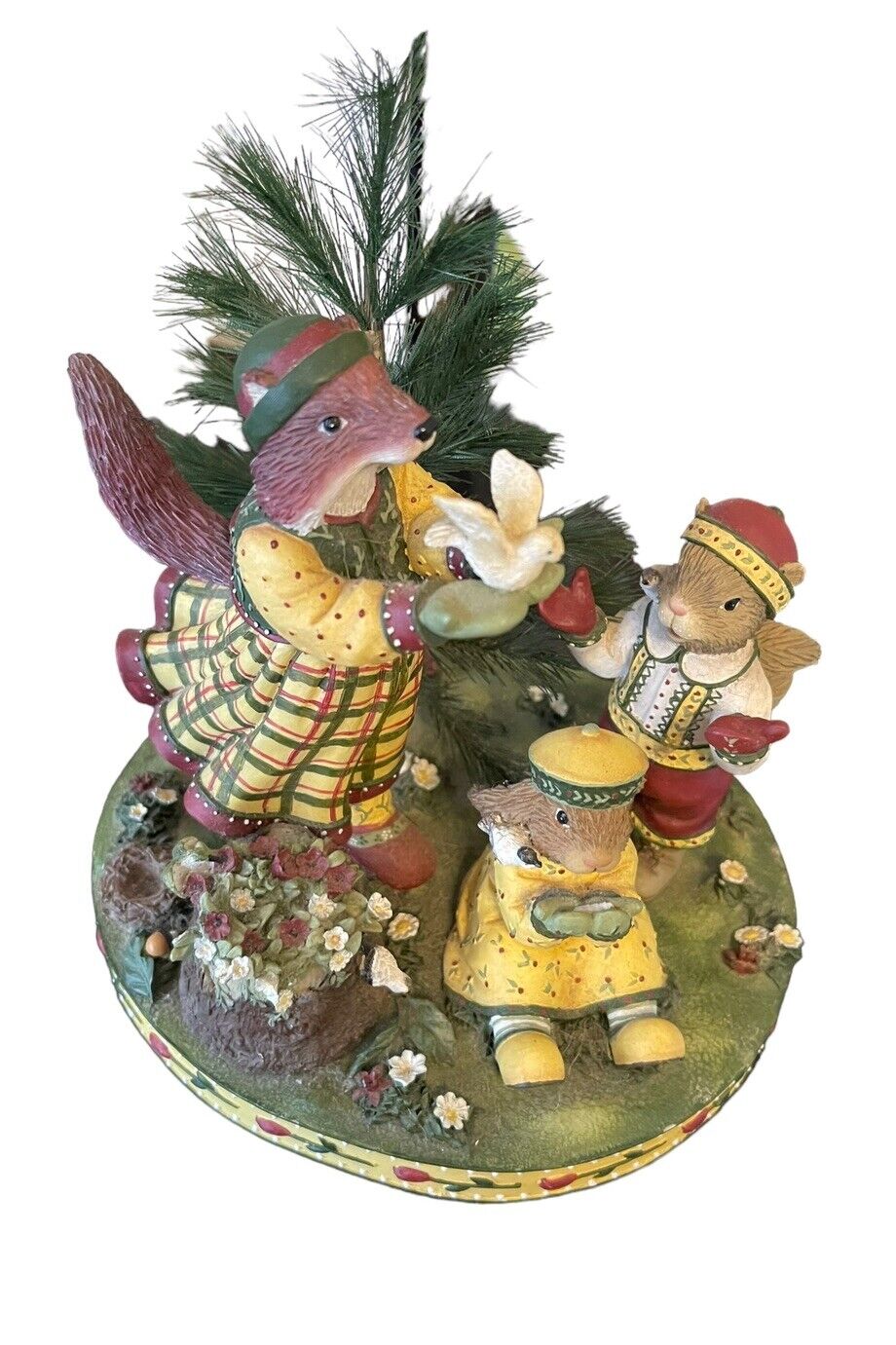 Demdaco Woodsong “Free to Fly” Figurine with Wildlife, Birds, and Flowers 2002 