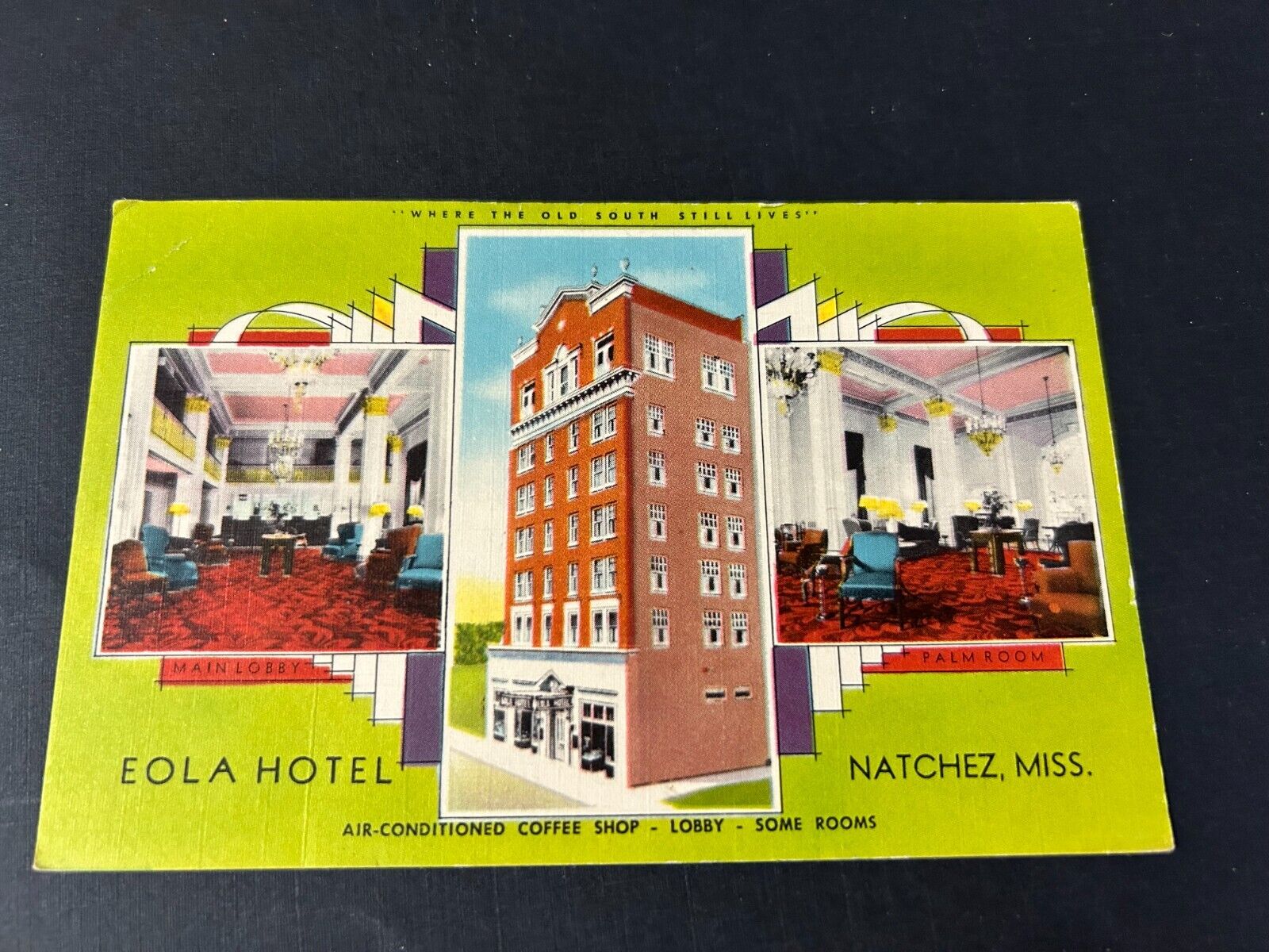 Eola Hotel Natchez Mississippi Postcard