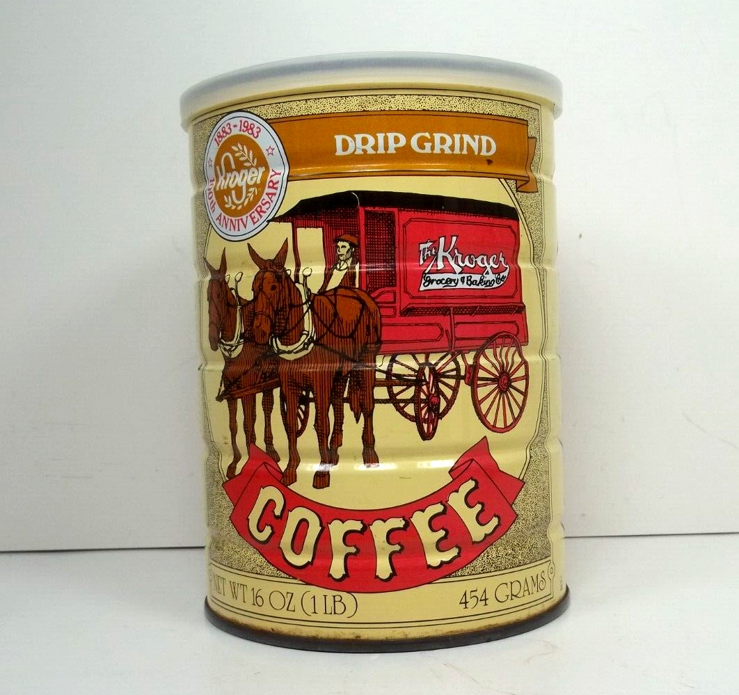 Kroger Coffee Can 1883-1983 100th Anniversary Tin