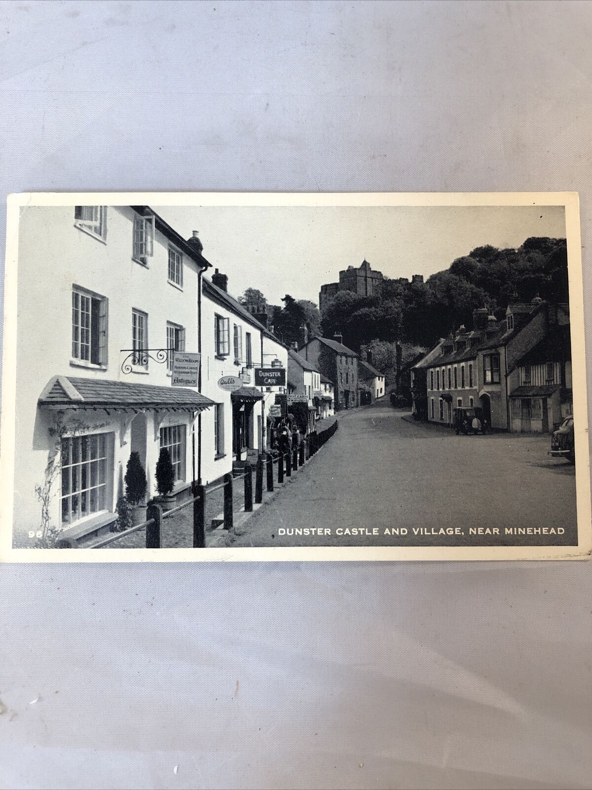 Dunster Castle And Village NearMinehead Postcard Vintage Written On Stamped Used