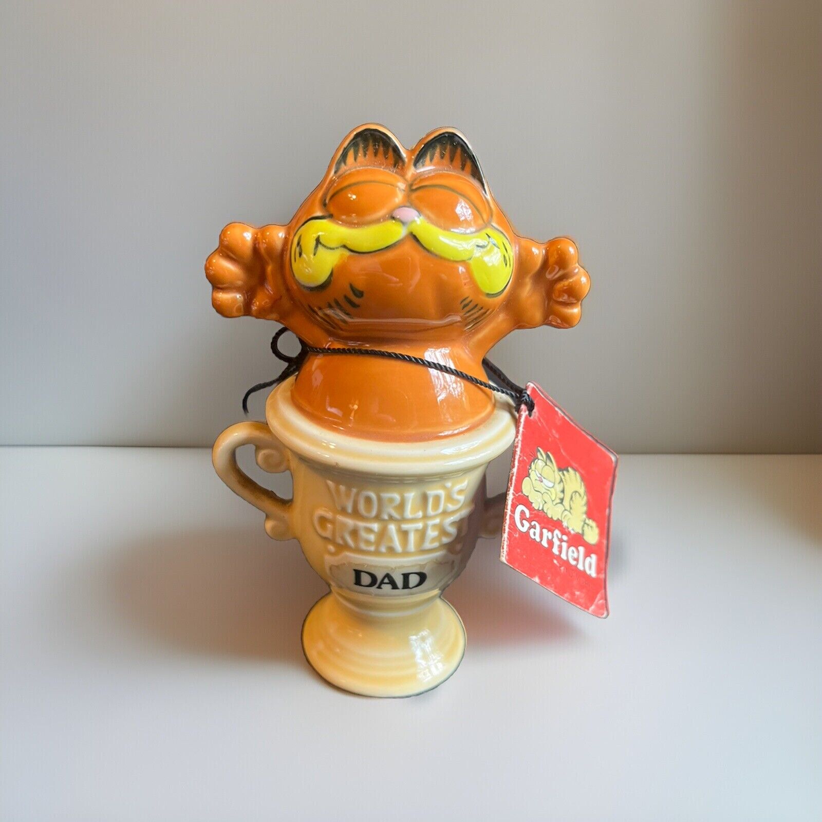 Enesco Garfield World\'s Greatest Ceramic Figurine 5 Inch