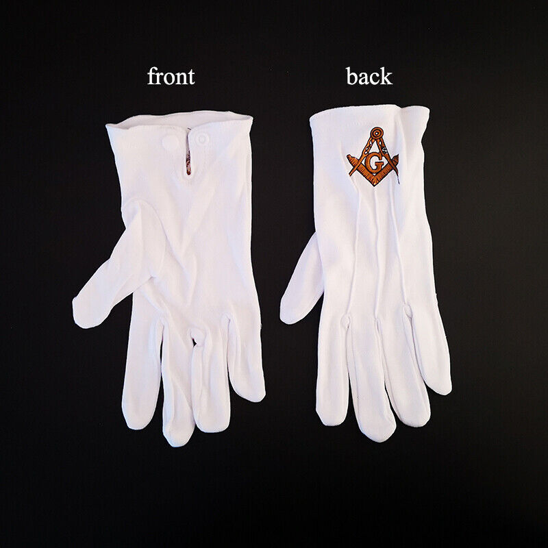 Masonic Gloves Customized  Embroidery G1 freemason