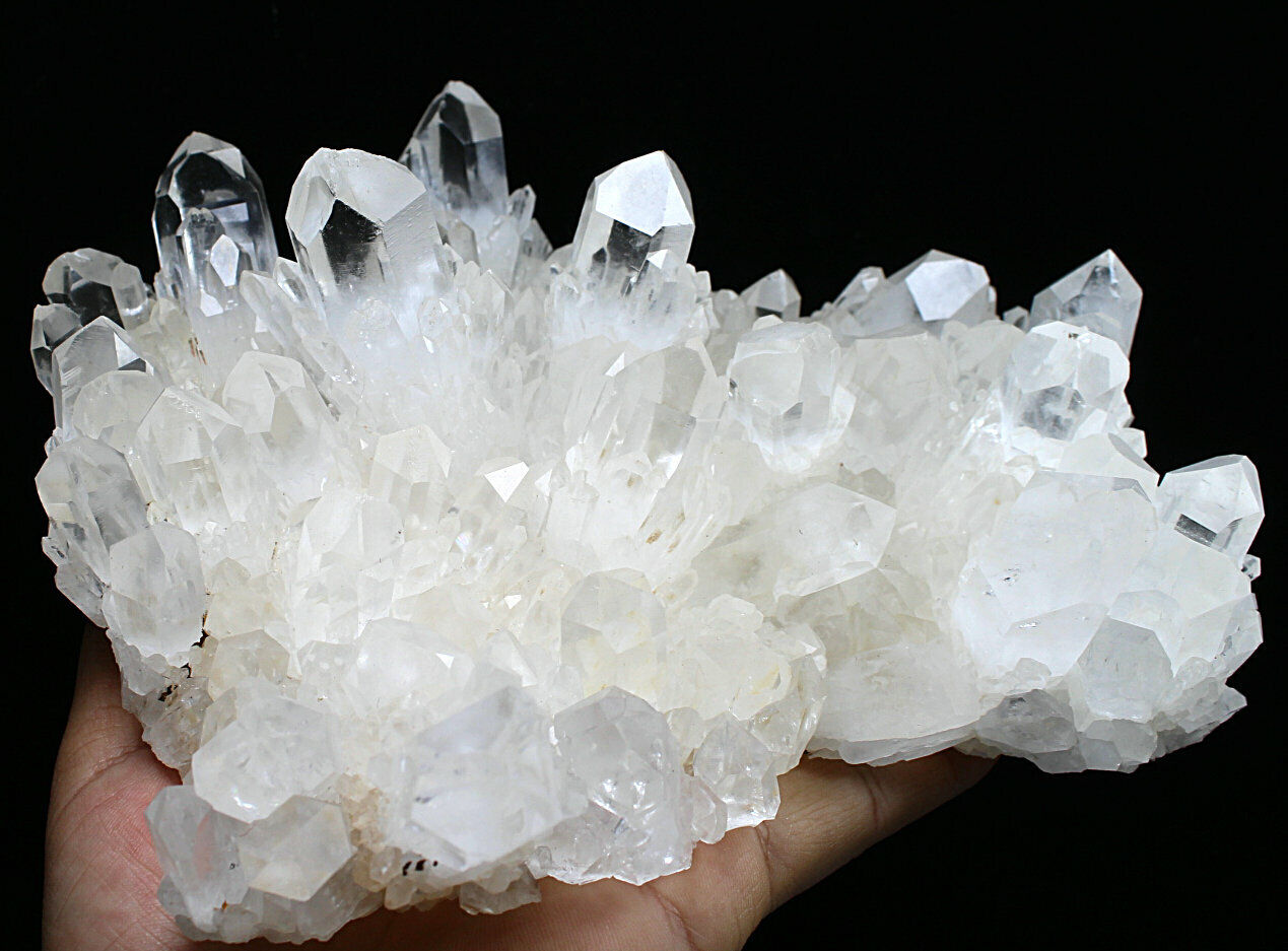 3.83lb Natural Tibetan Elestial skeletal Quartz Crystal Cluster Point specimen
