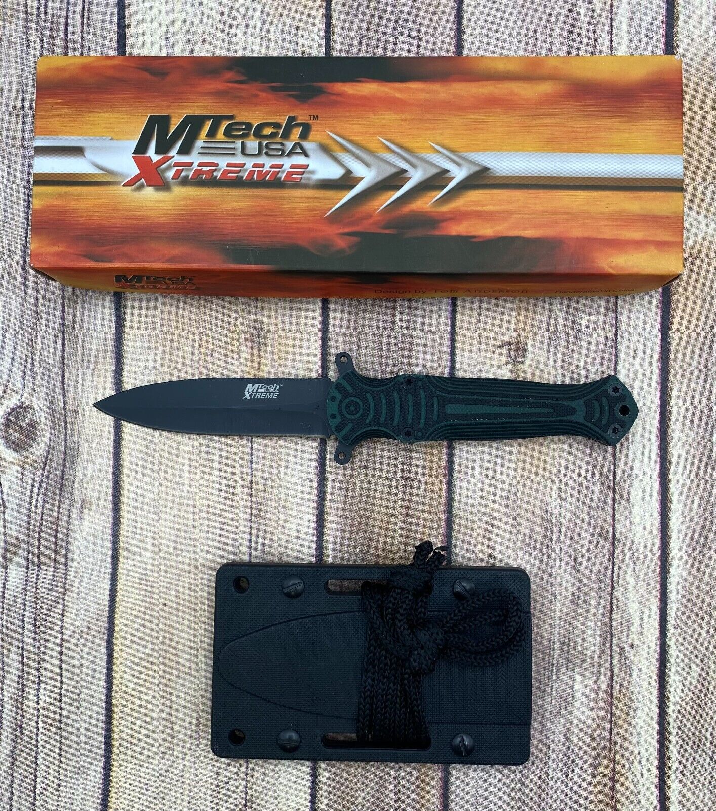 Mtech USA Xtreme Tactical Fixed Blade Knife 8-Inch Designed by Tom Anderson