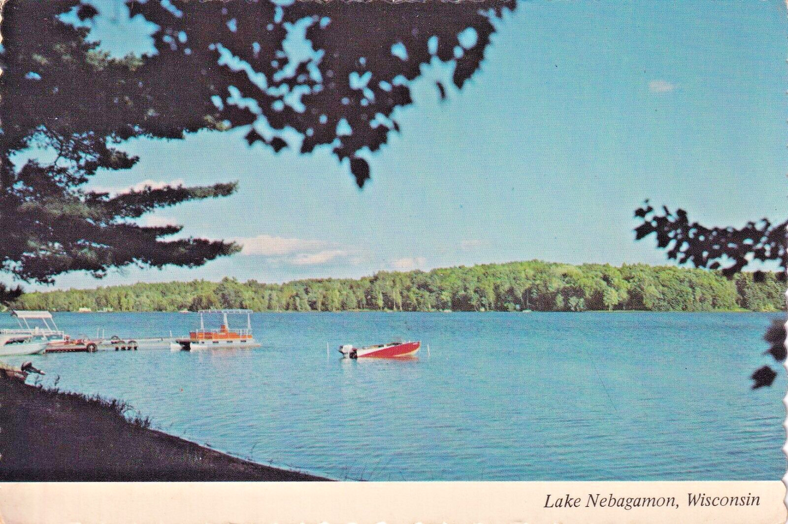 Postcard WI Lake Nebagamon Wisconsin View 4