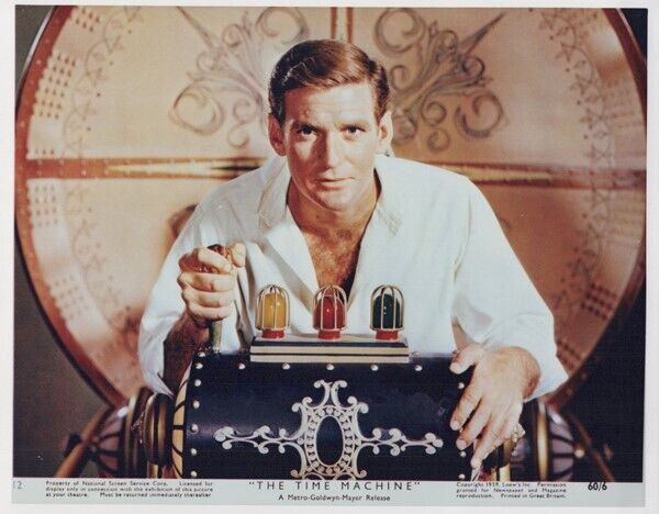 The Time Machine 1960 Rod Taylor sits at controls vintage 8x10 inch photo