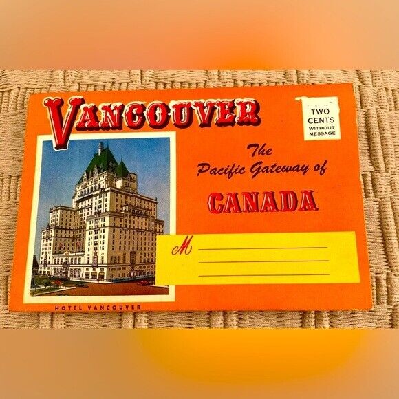 Canada “Views of Vancouver, British Columbia” Vintage Photo Postcard Set