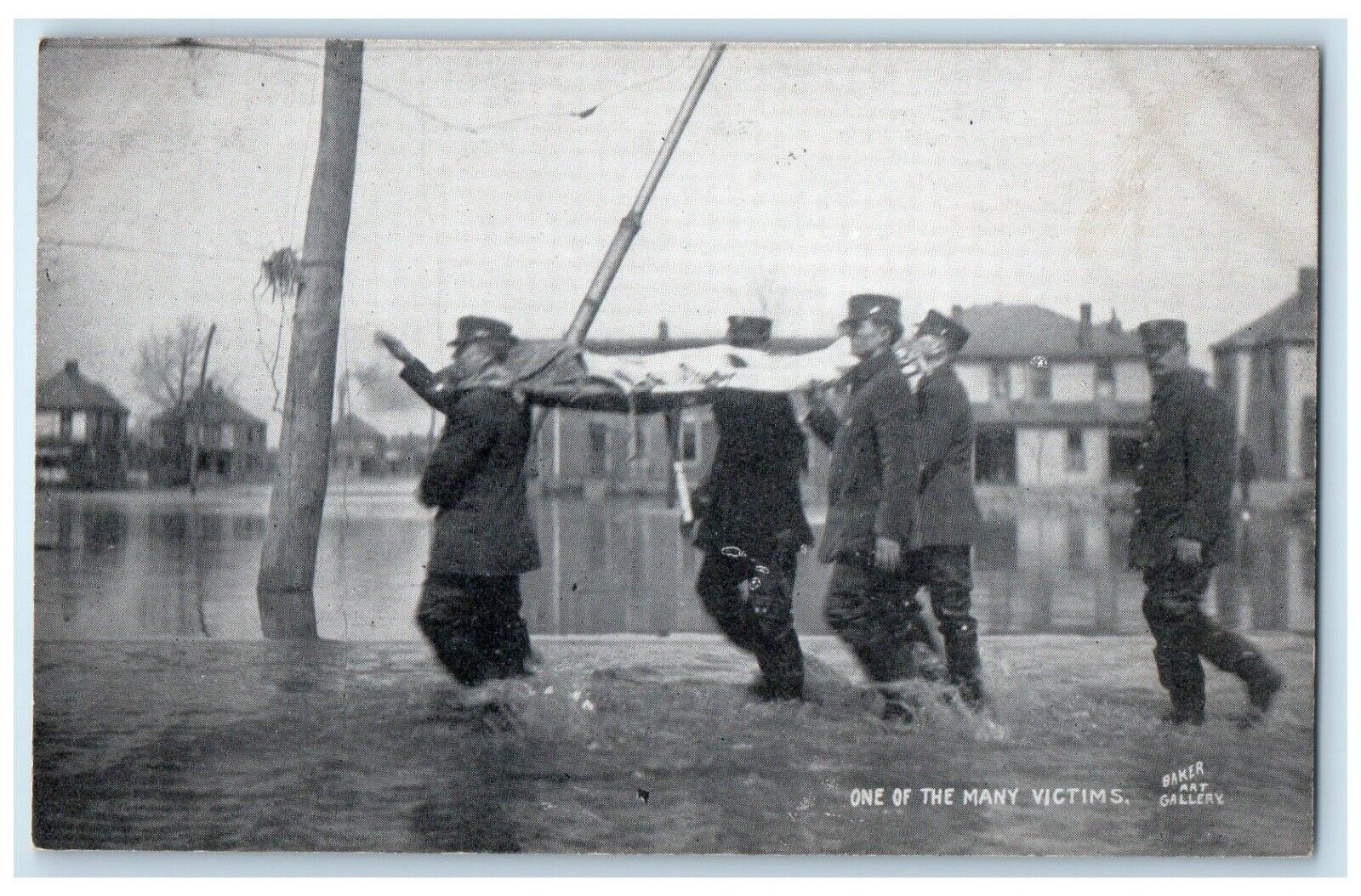 c1910s One Of The Many Victims Flood Baker Art Gallery Columbus Ohio OH Postcard