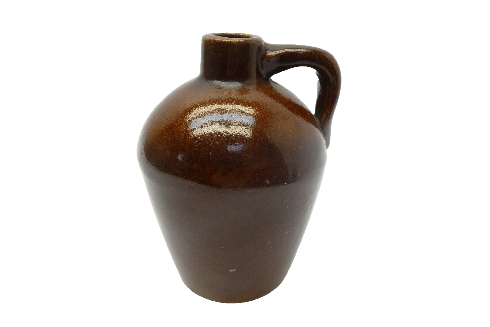 Vintage Used Glazed Stoneware Roycroft Pottery Little Brown Jug East Aurora NY
