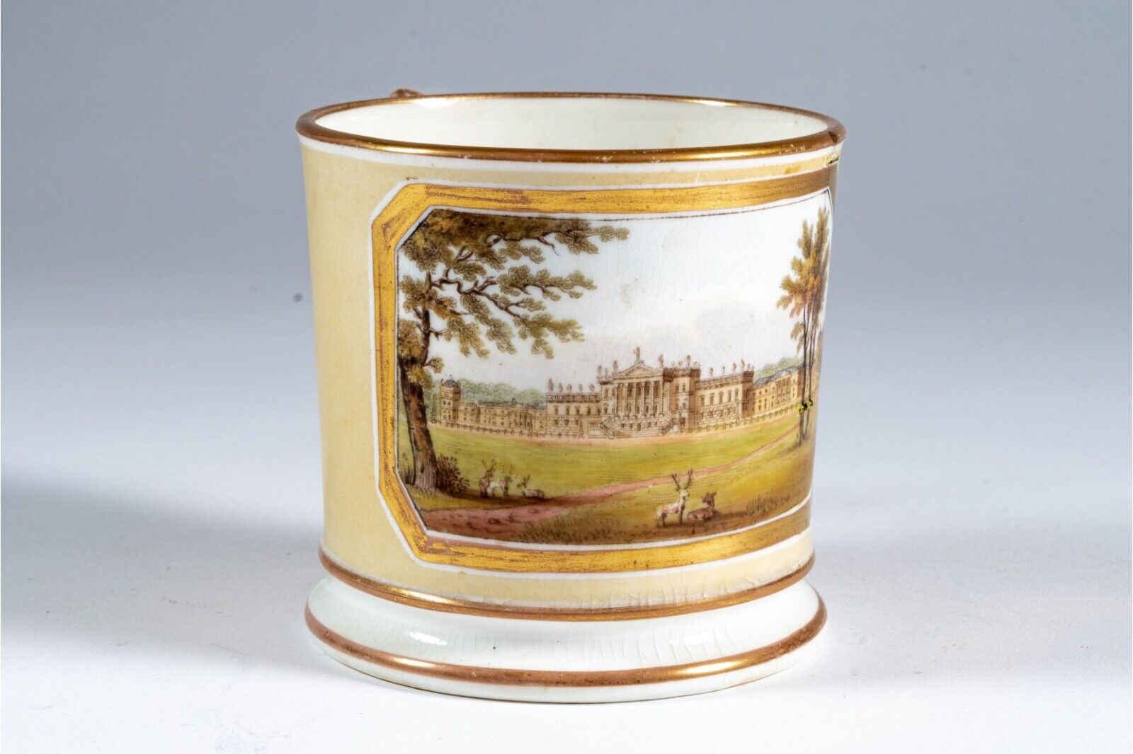 Antique 19th c. George III Coalport Porcelain Porter\'s Mug English Country House