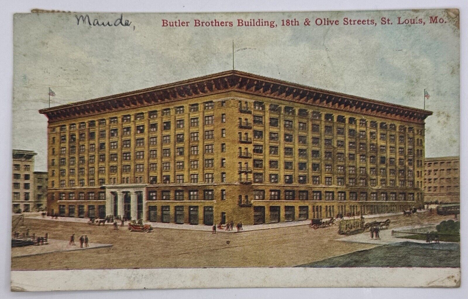 1907-1915 Butler Brothers Building 18th & Olive Postcard St Louis Missouri MO
