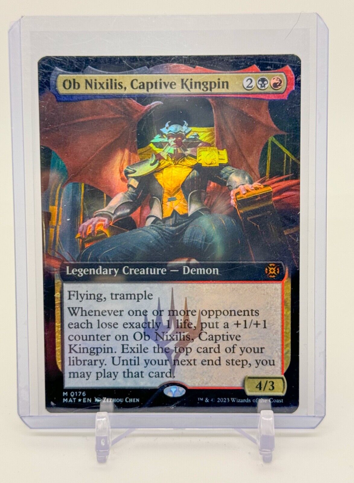 NM Foil Ob Nixilis, Captive Kingpin 176 March of the Machine Aftermath MTG Magic
