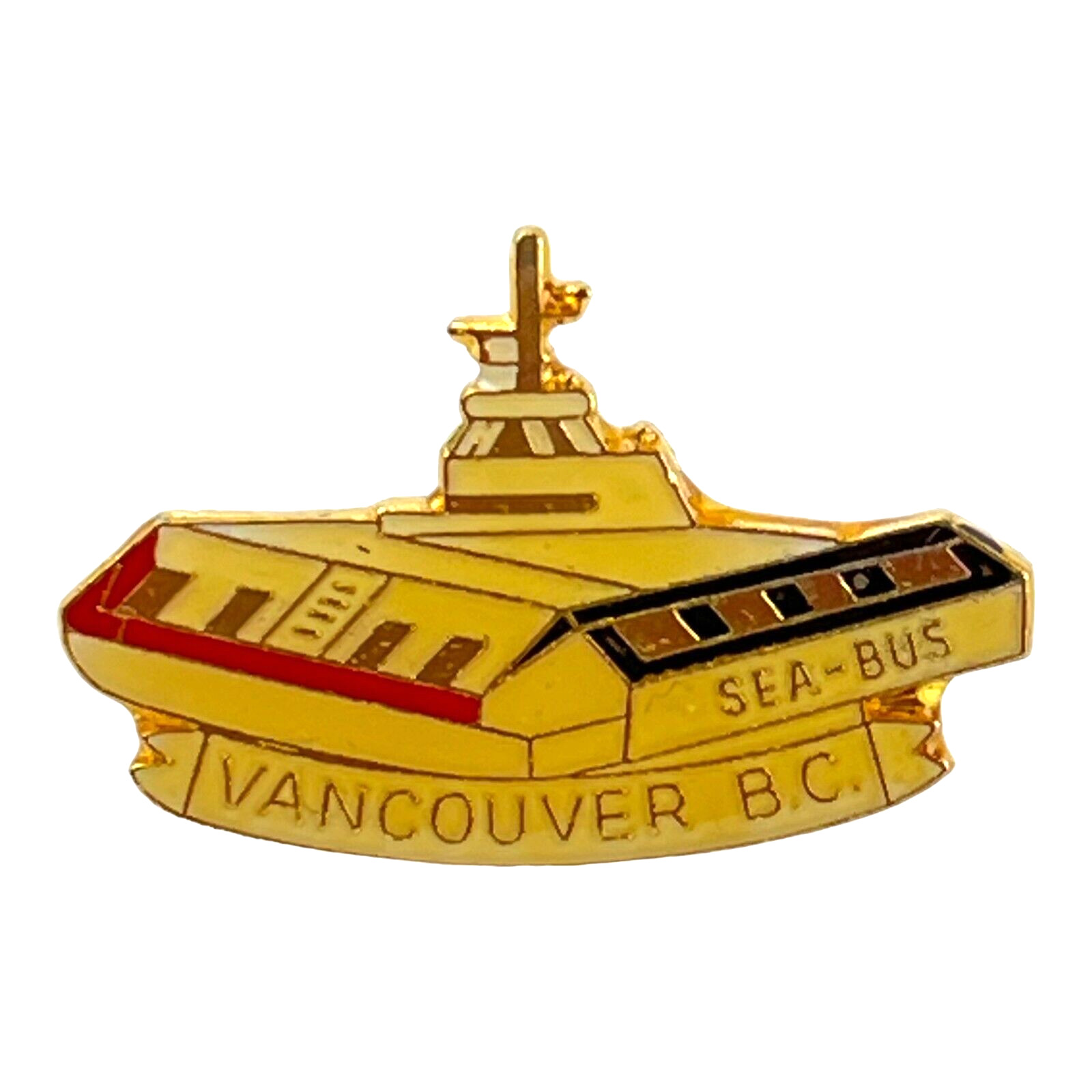 Vintage Vancouver Sea Bus Lapel Hat Pin Canada Travel Souvenir Gift