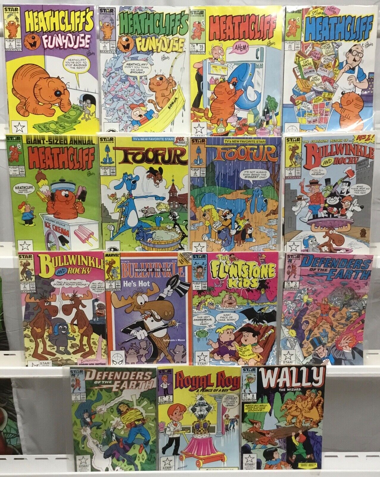 Star Comics (Marvel) - Comic Book Lot of 15 - Heathcliff, FooFur, Bullwinkle