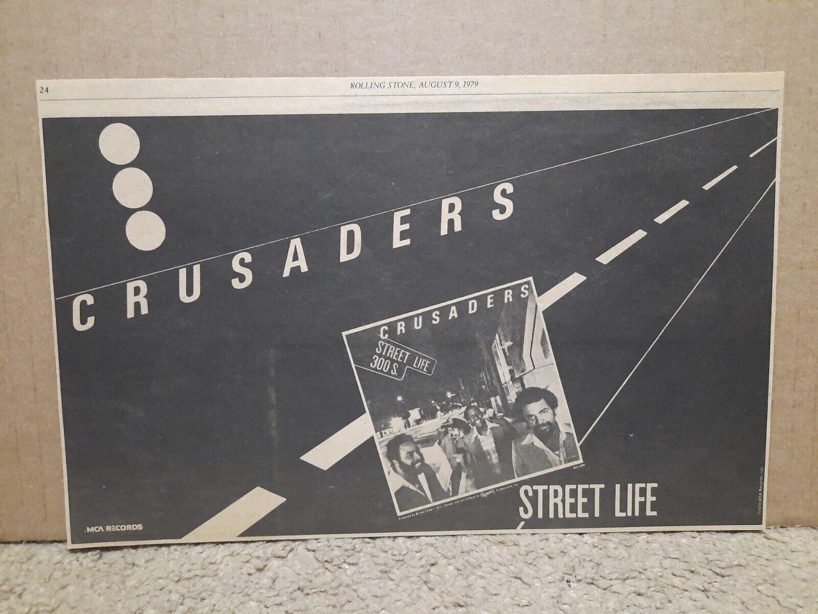 1979 Crusaders Street Life Vinyl Record Promo Newspaper Ad