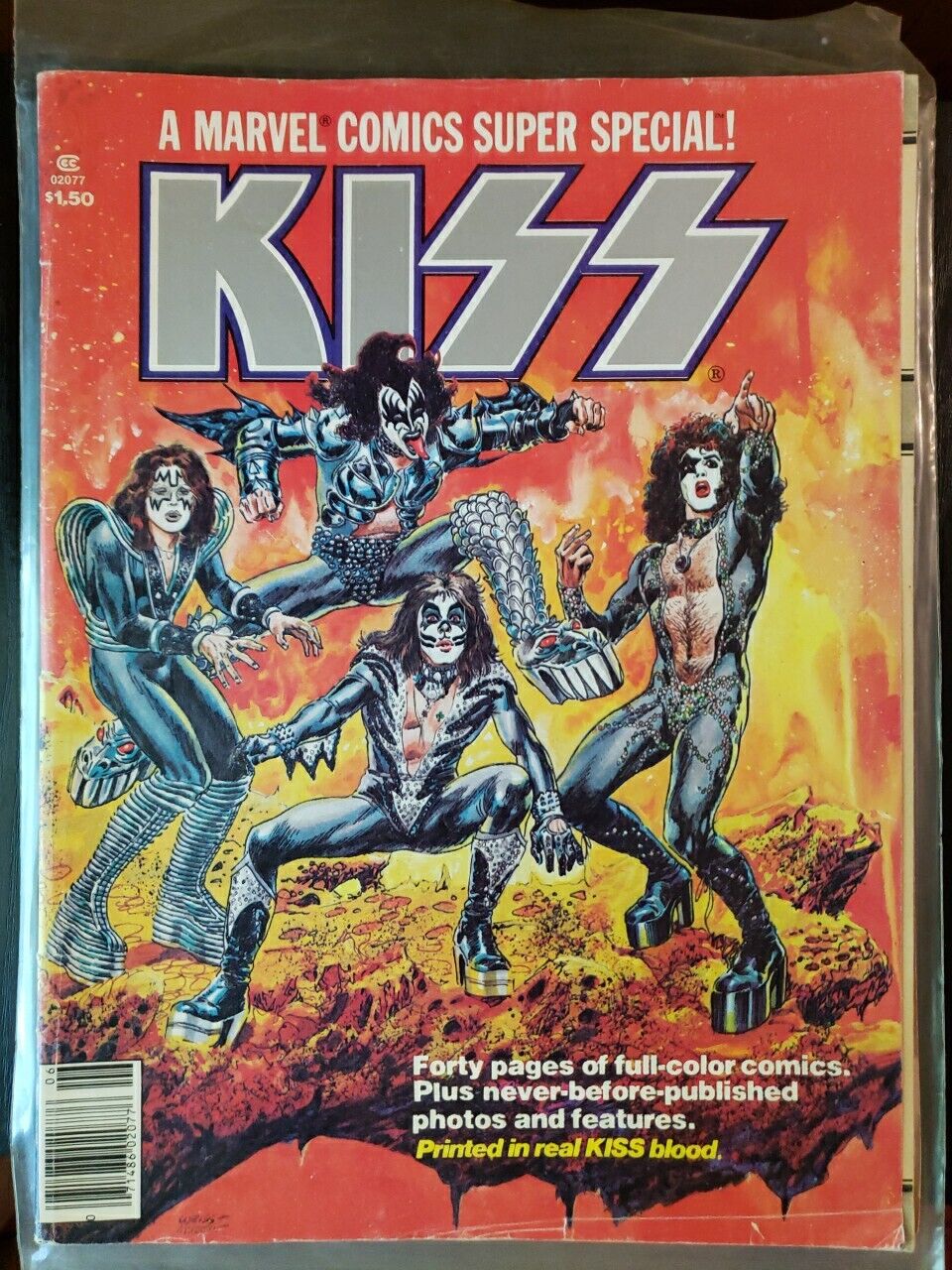 1977 KISS A MARVEL COMICS SUPER SPECIAL VOL-1 #-1 COMIC BOOK