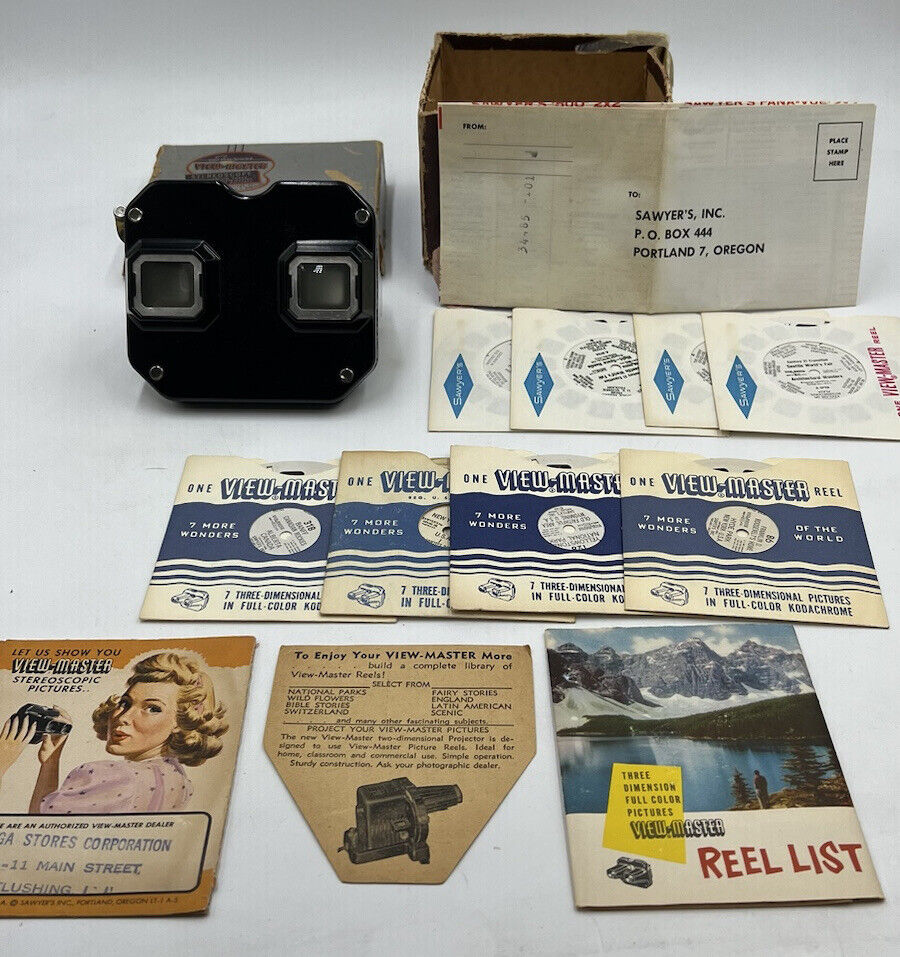 Sawyer’s View Master With 8 Reels Seattle Worlds Fair~Read Description