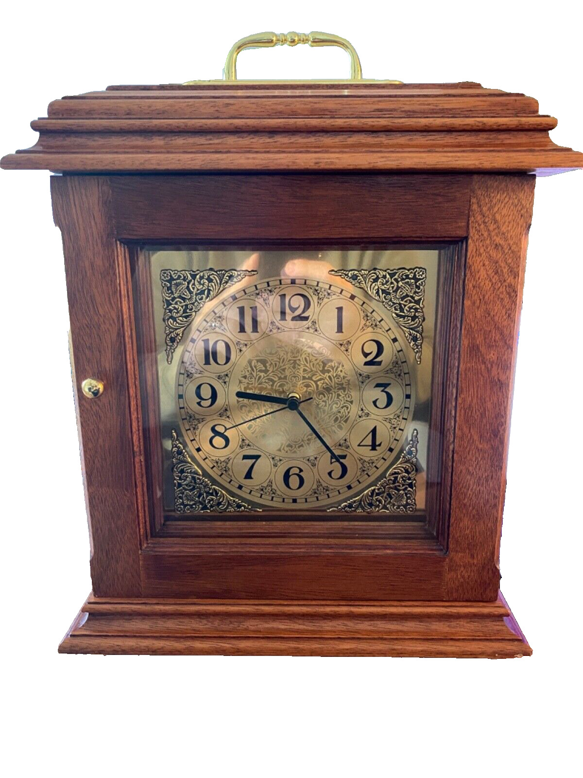 HOWARD MILLER \'STYLE\' Oak Mantle Clock Made in USA Exquisite Craftmanship Tested
