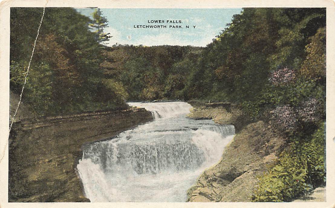 c1920s Lower Falls Letchworth Park  NY P489