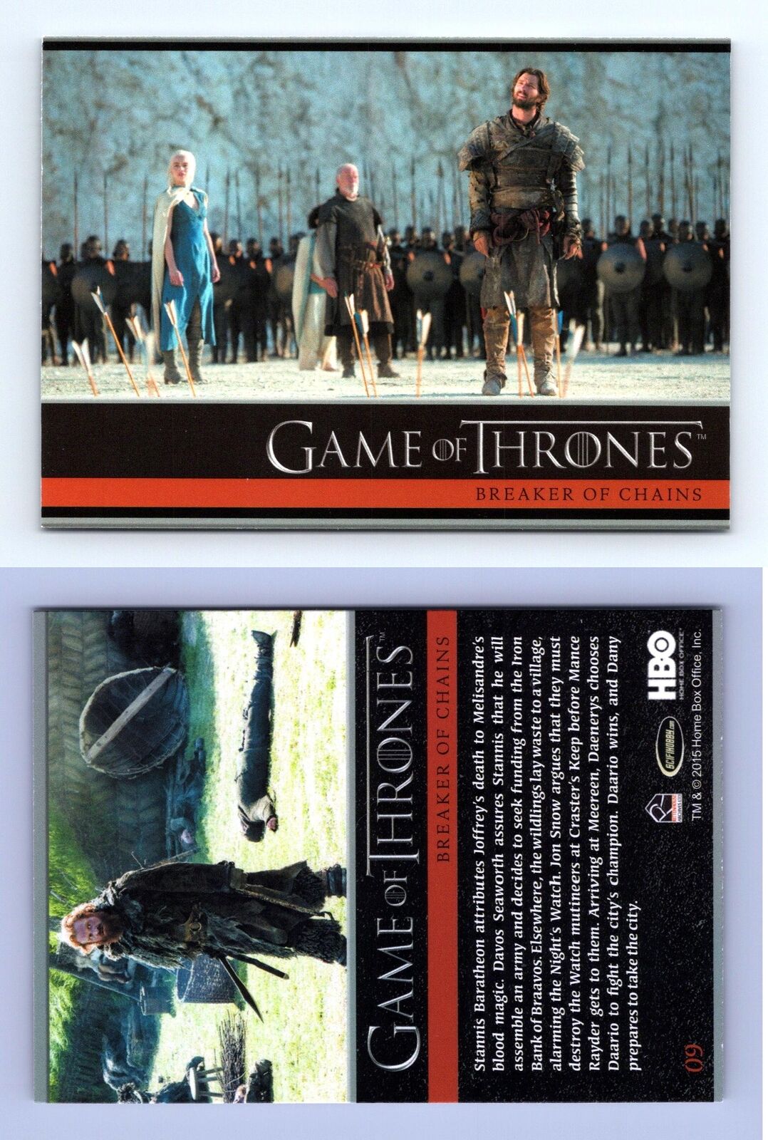 Breaker Of Chains #9 Game Of Thrones Season 4 Rittenhouse 2015 Trading Card