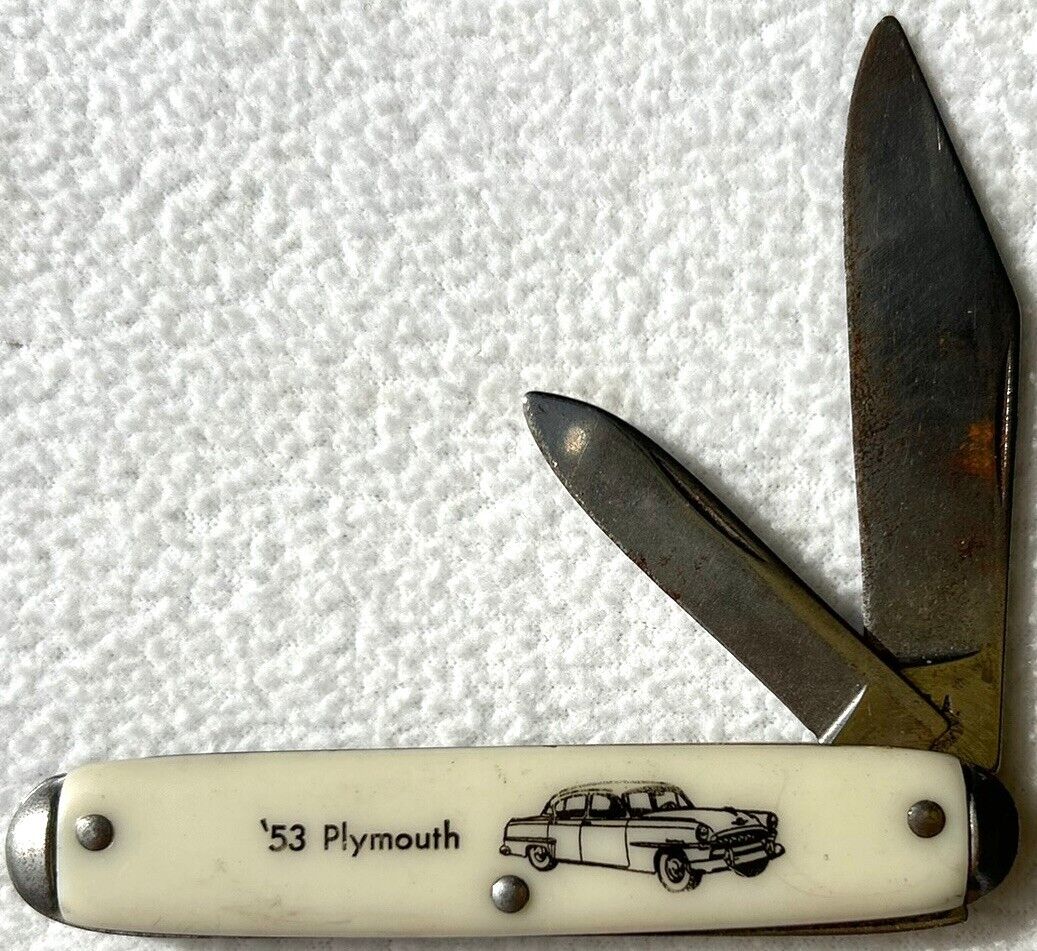 Vintage 1950\'s Plymouth Pocket Knife - 1953 Plymouth