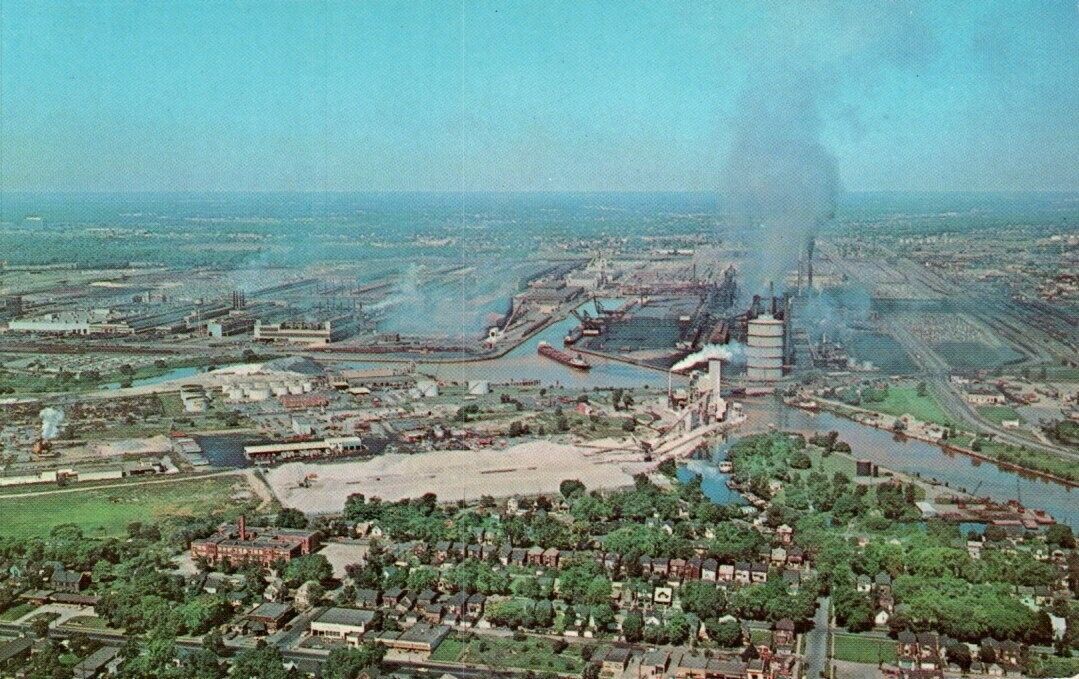 Postcard - Rouge Plant, Ford Motor Company, Dearborn, Michigan Aerial View 2200