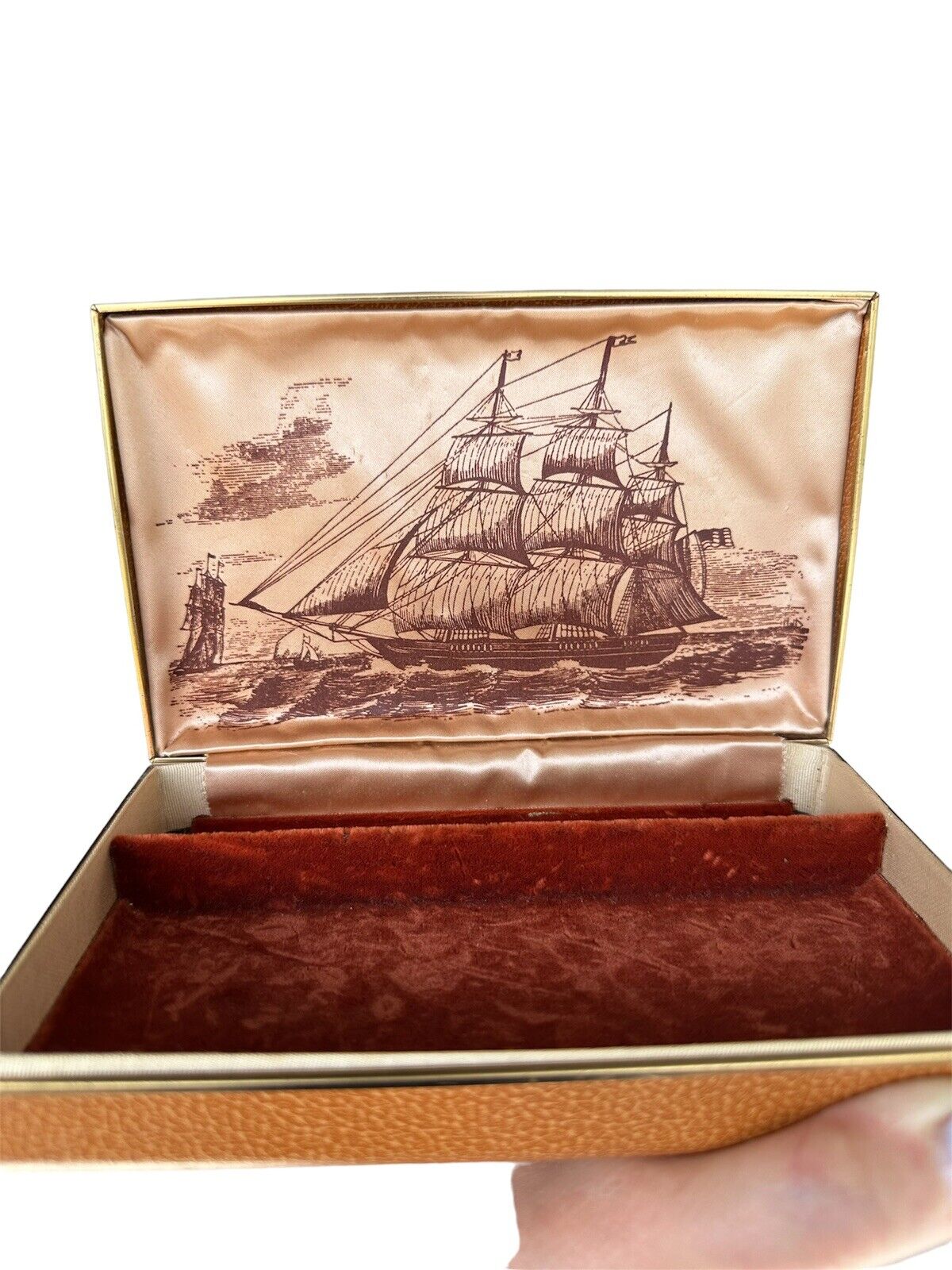 Vintage Farrington Genuine Texol Jewelry Box Amazing Condition