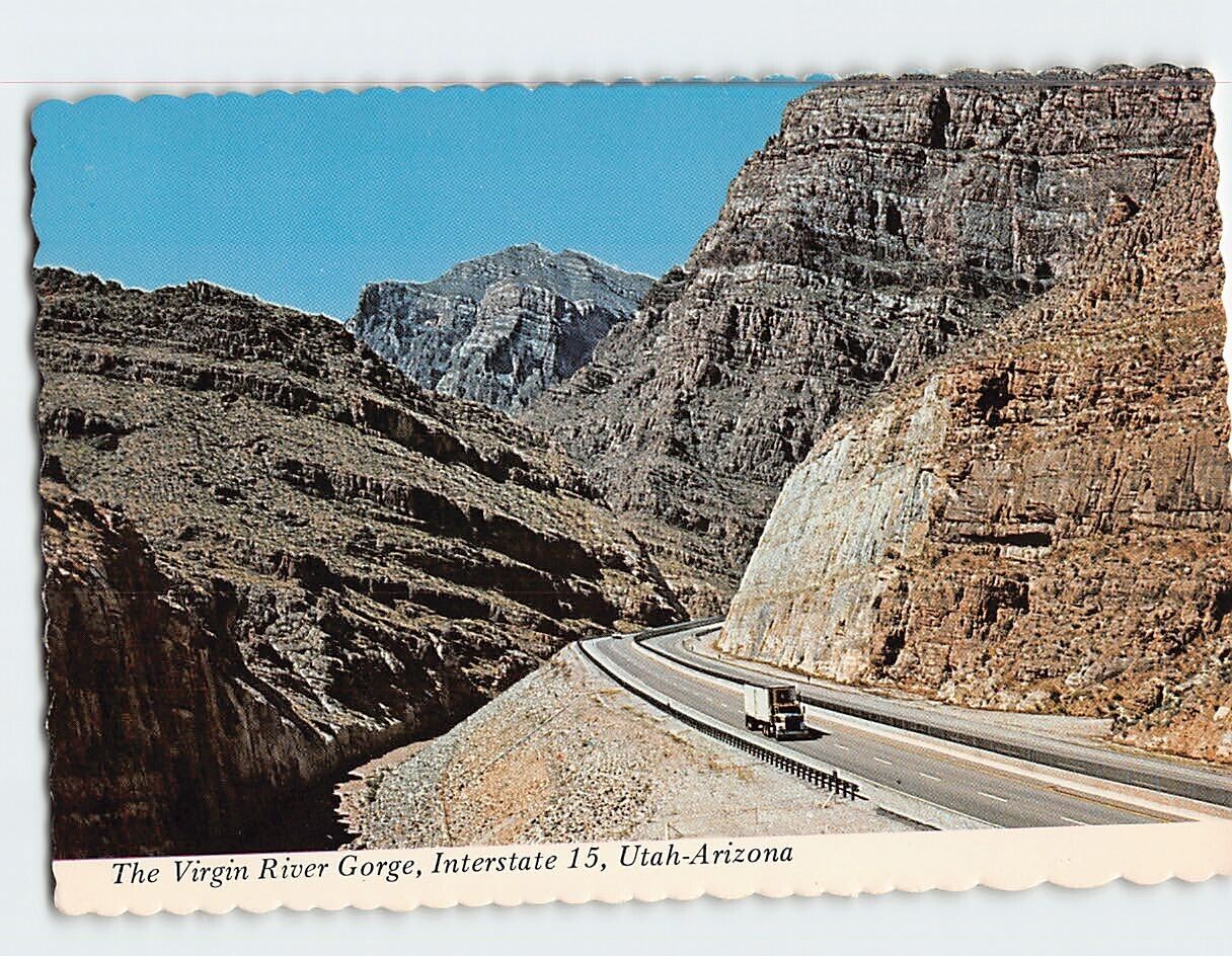 Postcard The Virgin River Gorge Interstate 15 USA