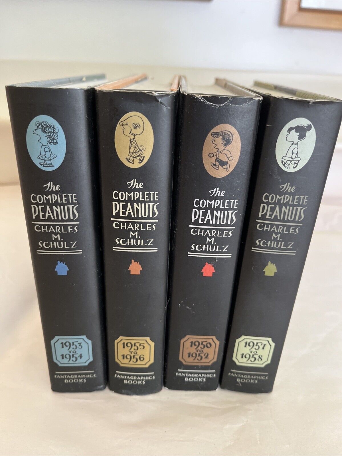 The Complete Peanuts 1950-1958 4 Books Set Charles M. Schulz