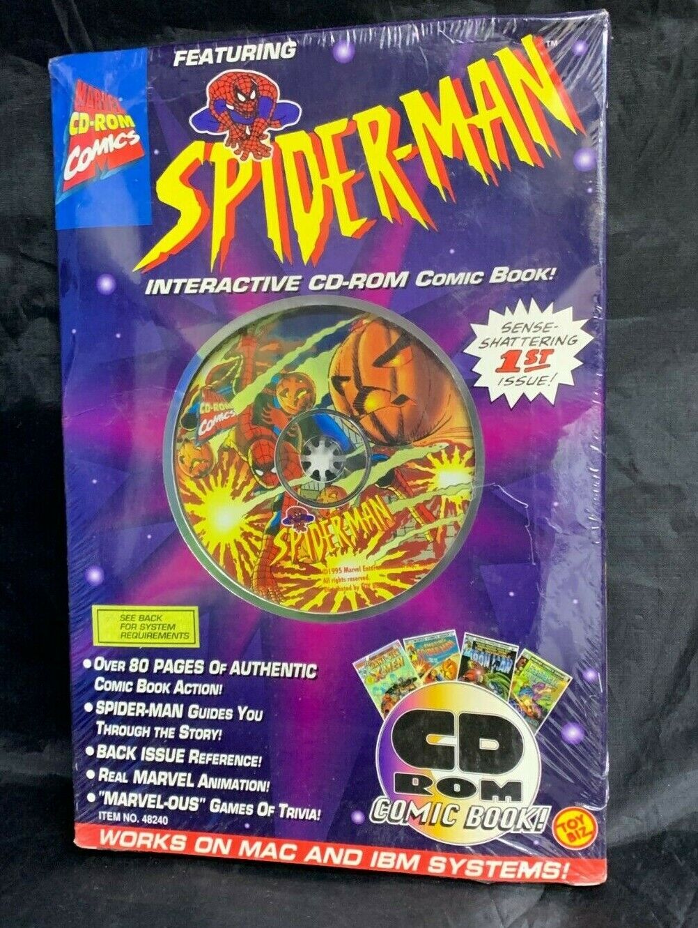 Spider-Man Interactive CD-ROM Comic Book #1 Toy Biz (Sealed)