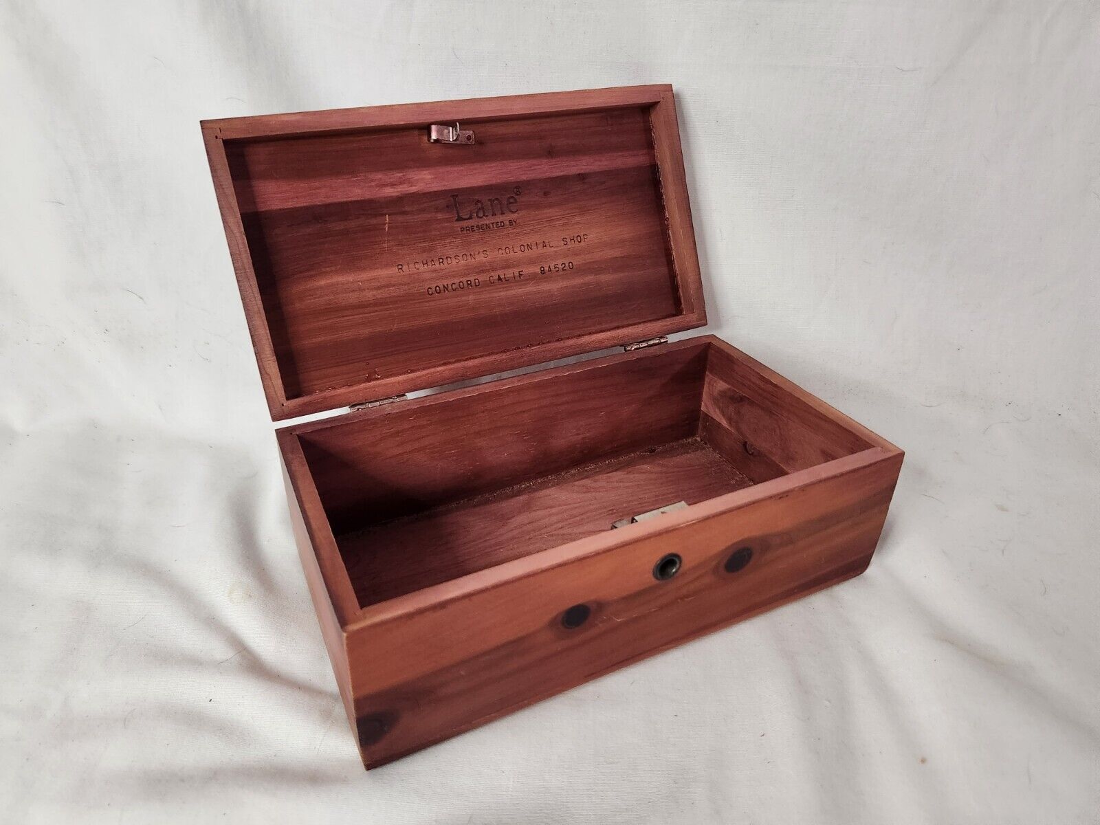 Vintage Lane Mini Cedar Chest Wood Keepsake Box