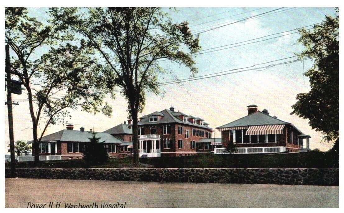 WENTWORTH HOSPITAL,DOVER,NH.VTG 1910 POSTCARD*D10