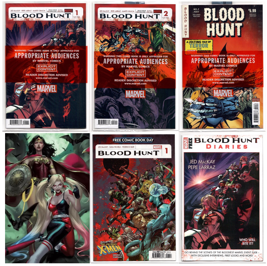 Blood Hunt RED BAND #2 MAIN Cover A 1:25 INCENTIVE Variant & MORE Set LOT 2024