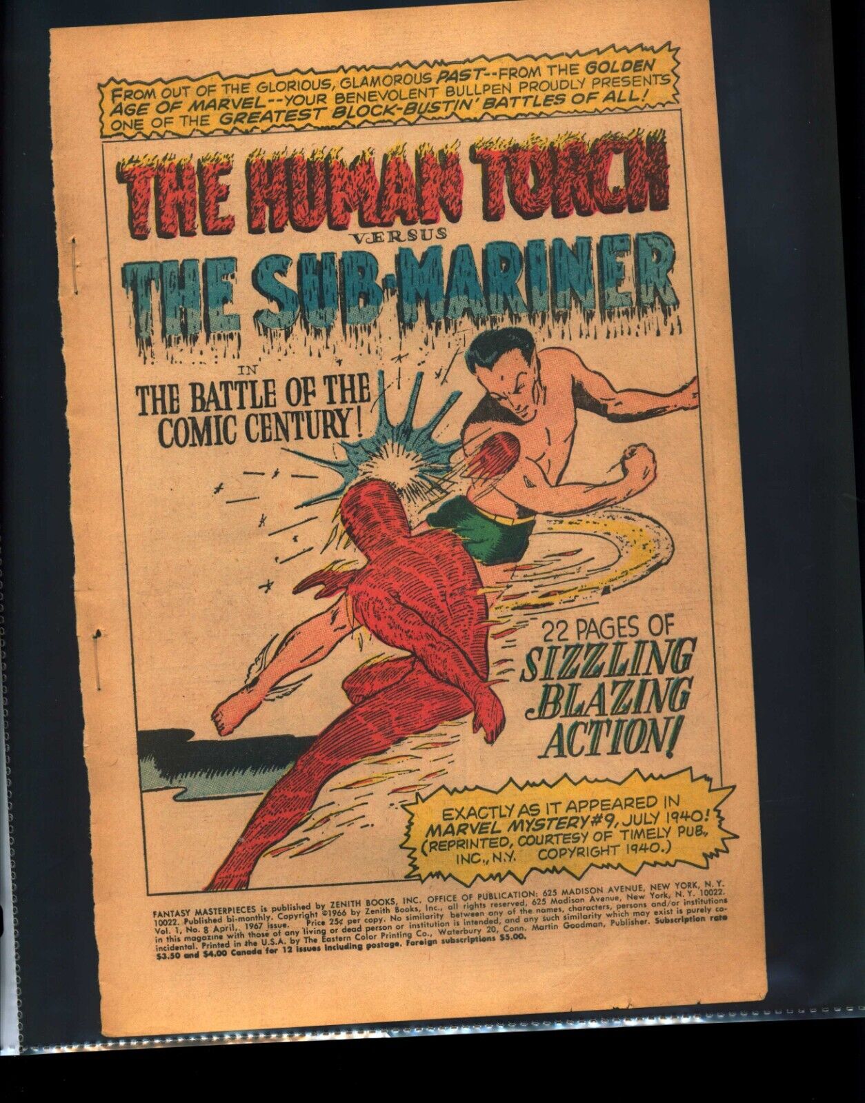 ?? REFUND ??  TORCH/SUBMARINER BATTLE EACH OTHER, THEN TEAM-UP*64pagesTearSheets