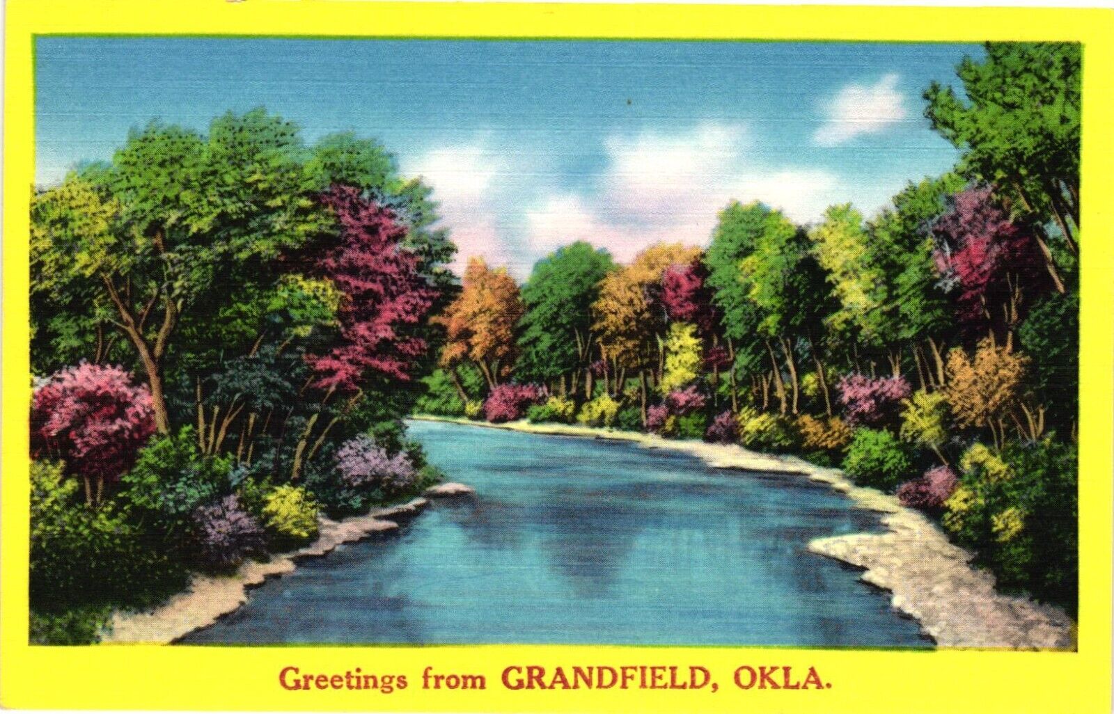  Postcard Greetings from Grandfield, Oklahoma
