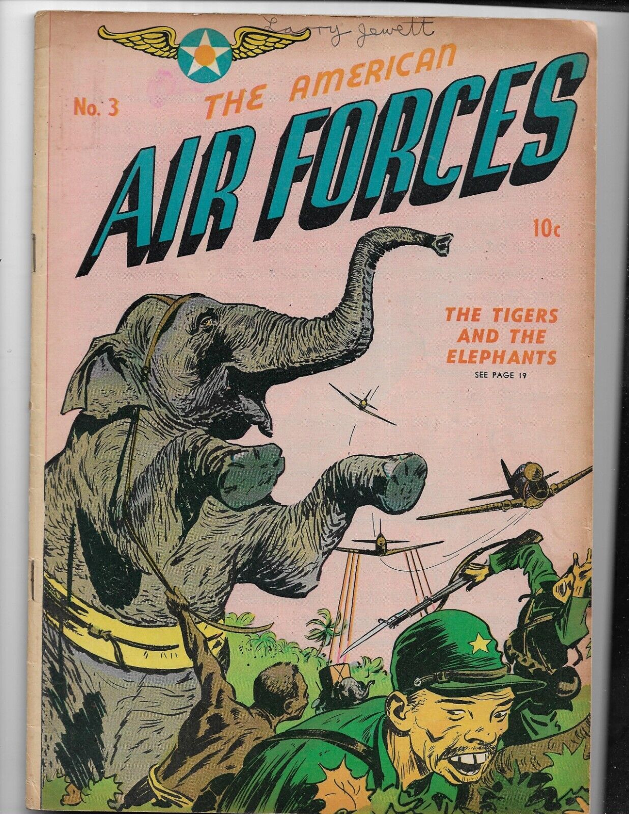 AMERICAN AIR FORCES 3 - VG/F 5.0 - CLASSIC WWII JAPANESE COVER (1945)