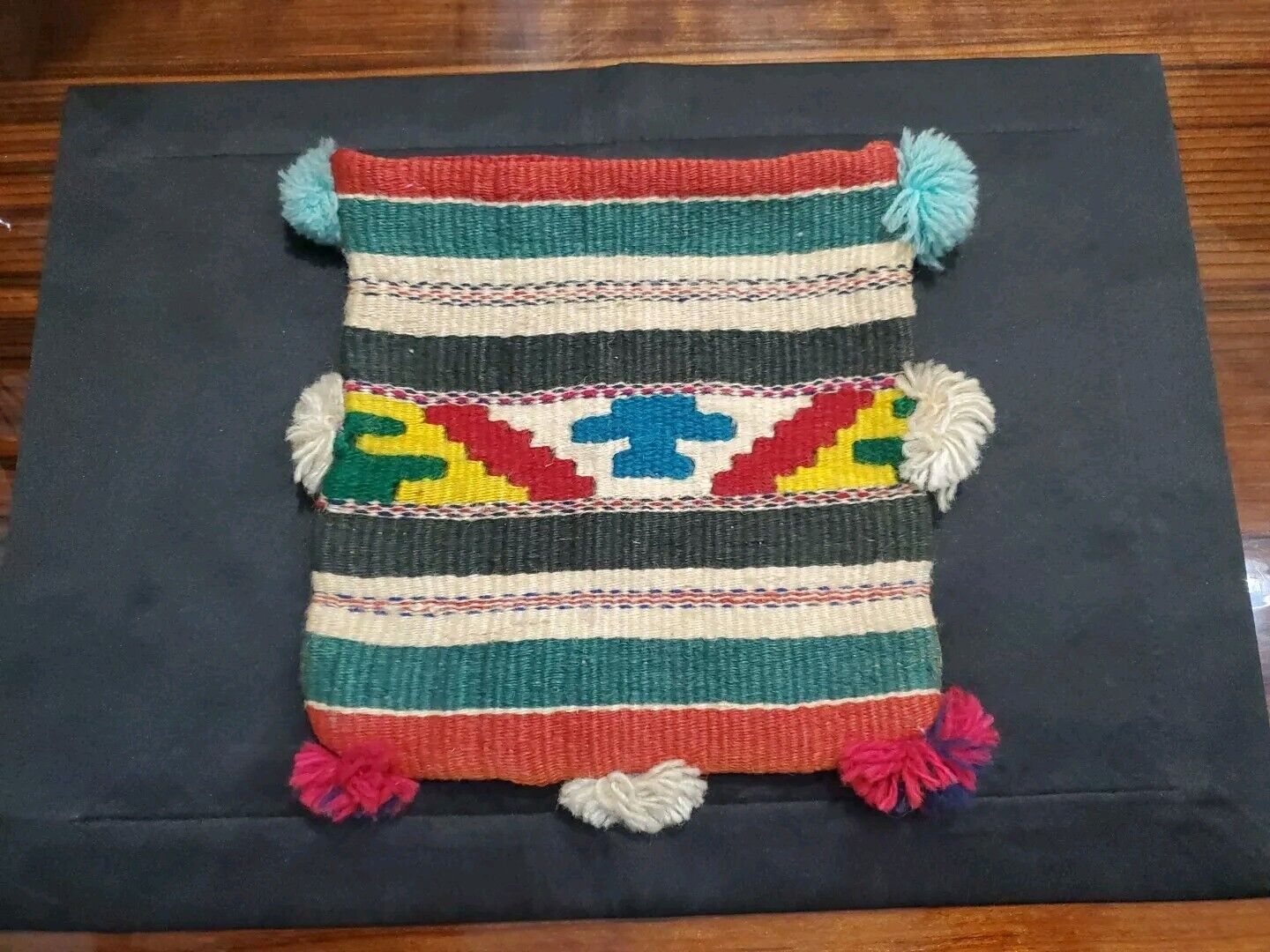 Antique OLD Native American Indian Hand Made Woven MEDICINE BAG NAVAJO