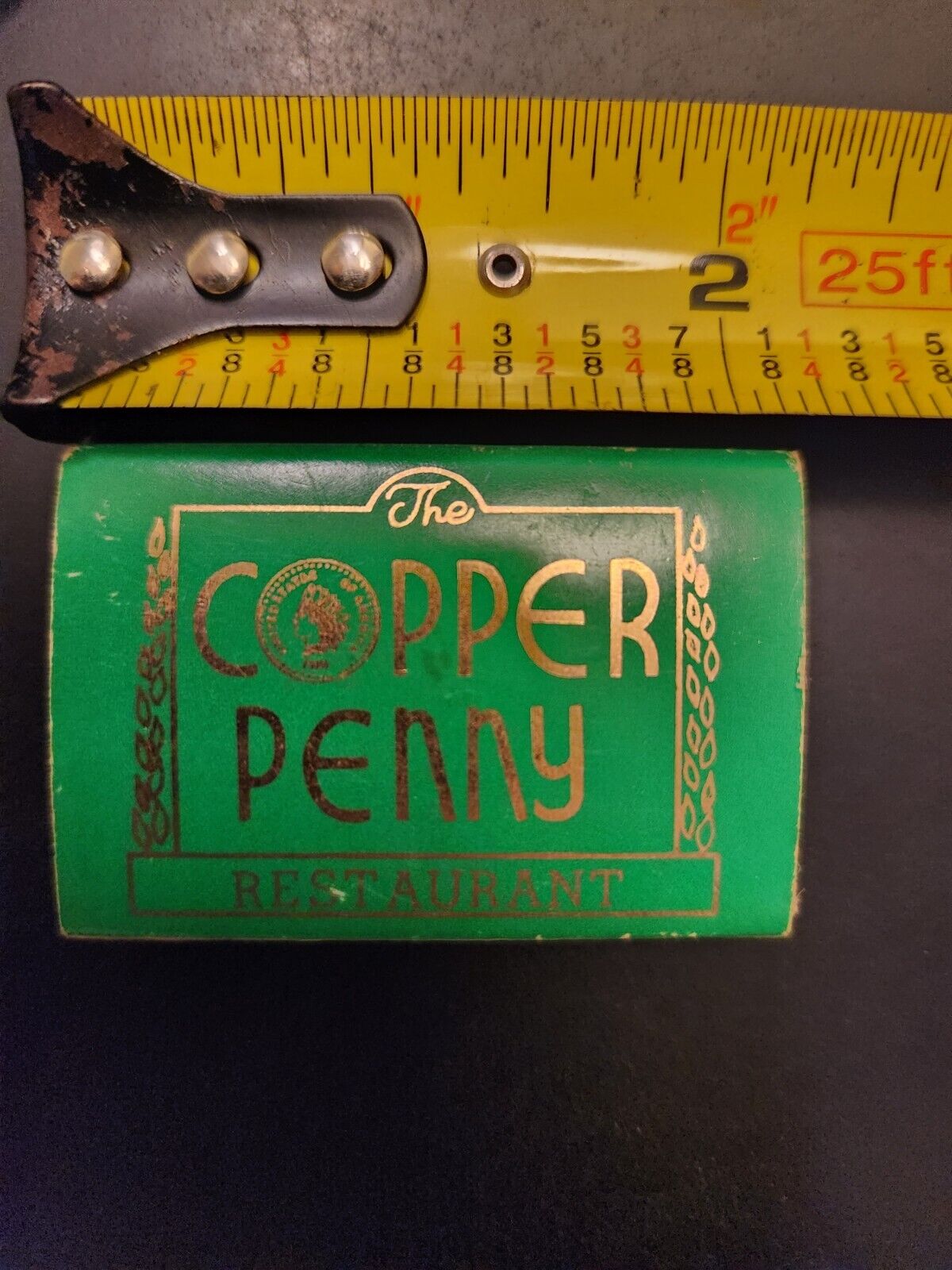 The Copper Penny Restaurant Matchbox matchbook cover branson missouri dixie vtg