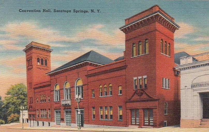  Postcard Convention Hall Saratoga Springs NY 
