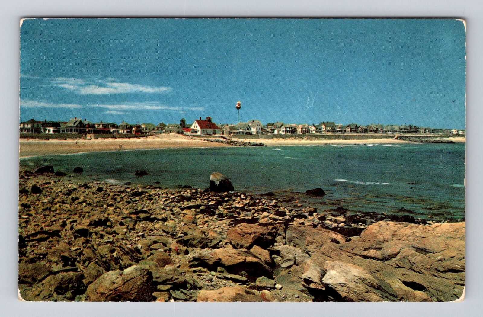 Brant Rock MA-Massachusetts, Oceanside, Antique Vintage c1956 Souvenir Postcard