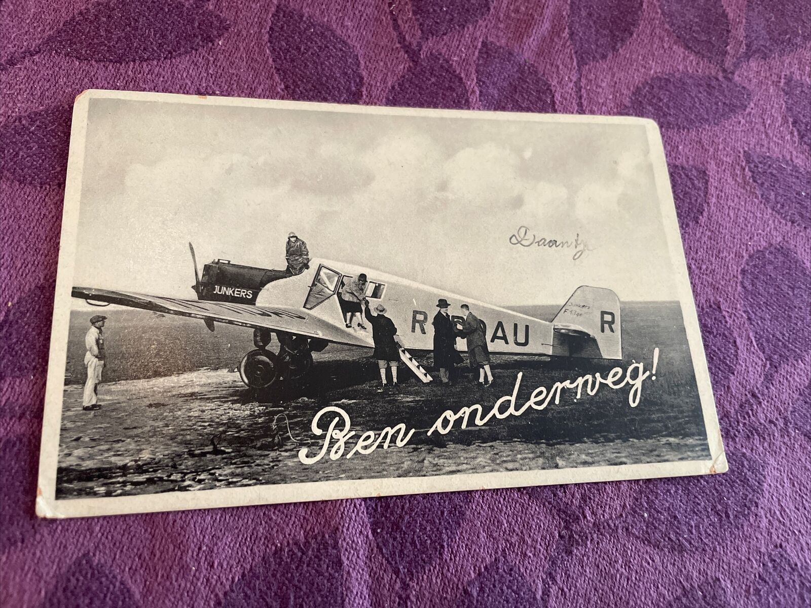 @1925. junkers F-13 “Ben onderweg” on my way argentinian registration postcard