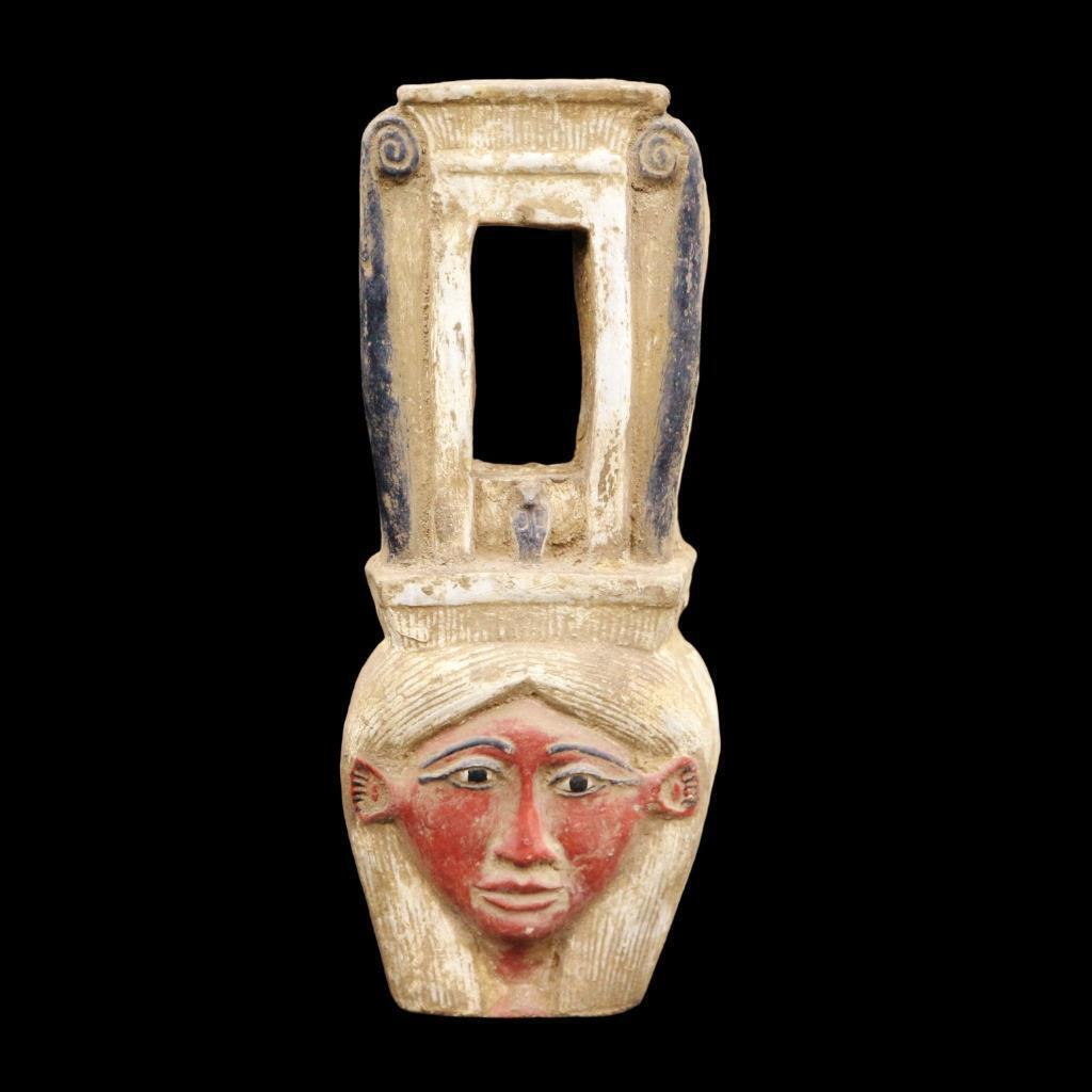 Amazing Antique Egyptian Stone Queen Tiye Pharaoh Bust Mask Figure...VERY UNIQUE