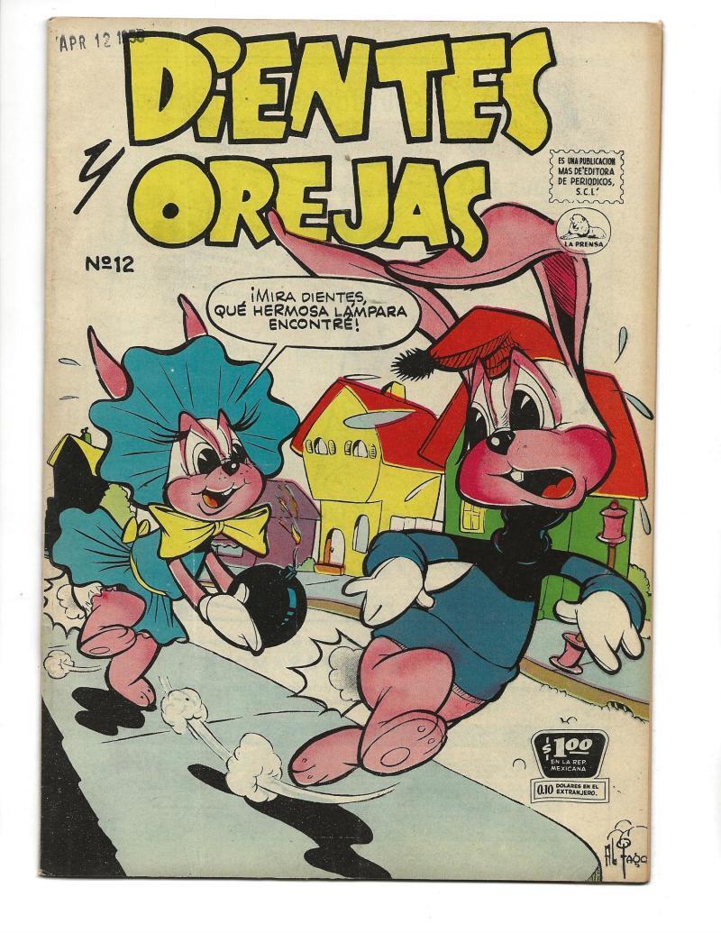Dientes Y Orejas #12 1956 Spanish Bomb Cover