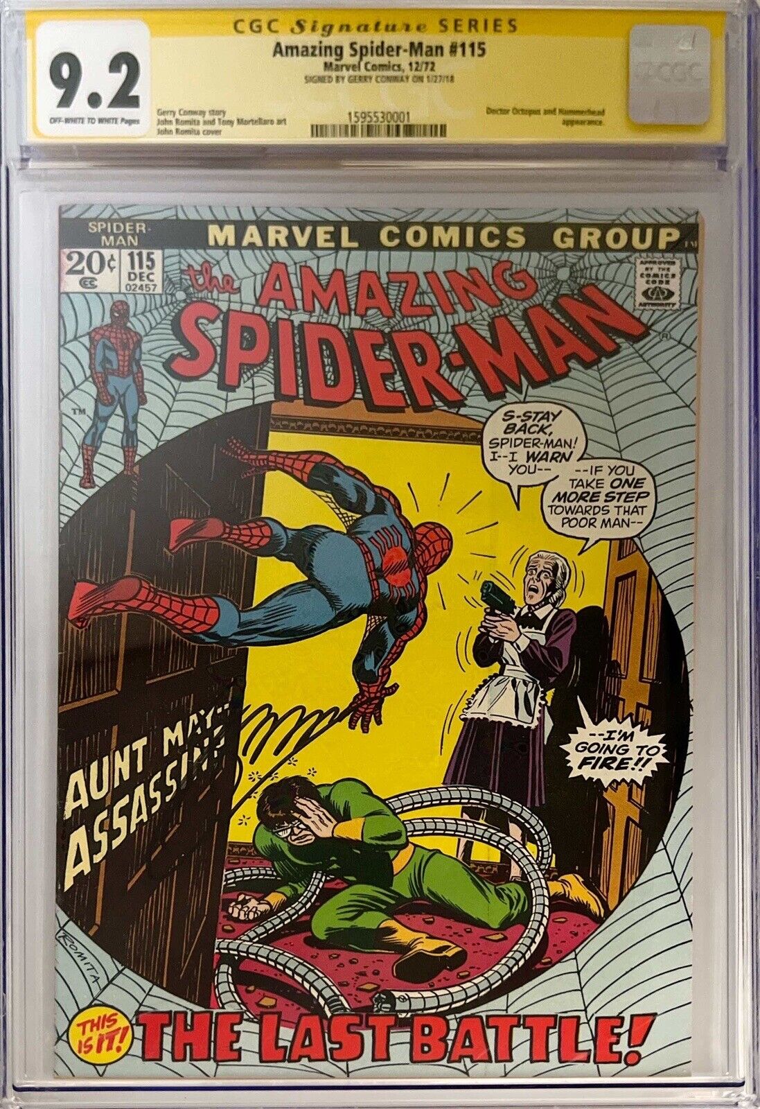 Amazing Spider-Man #115 Marvel Gerry Conway John Romita Sr Bronze Age 1972