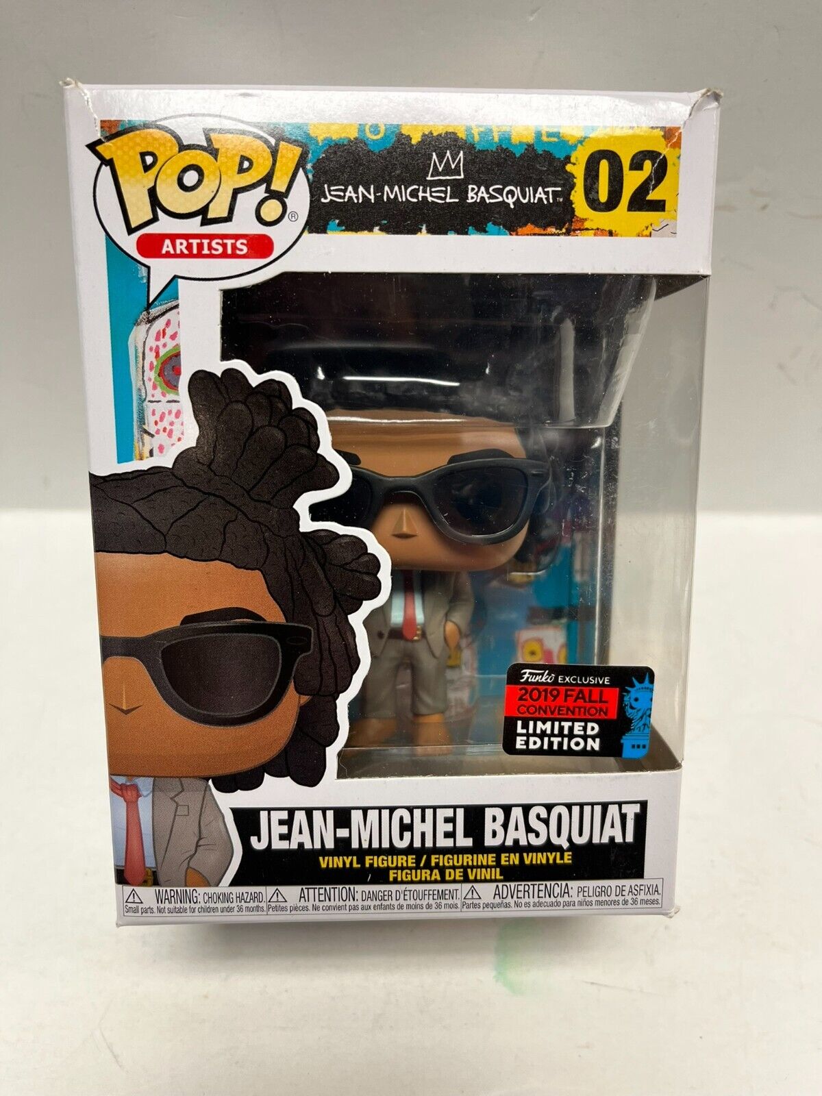 Funko POP Jean-Michel Basquiat 2019 NYCC Convention Exclusive #02 Artists BOXED