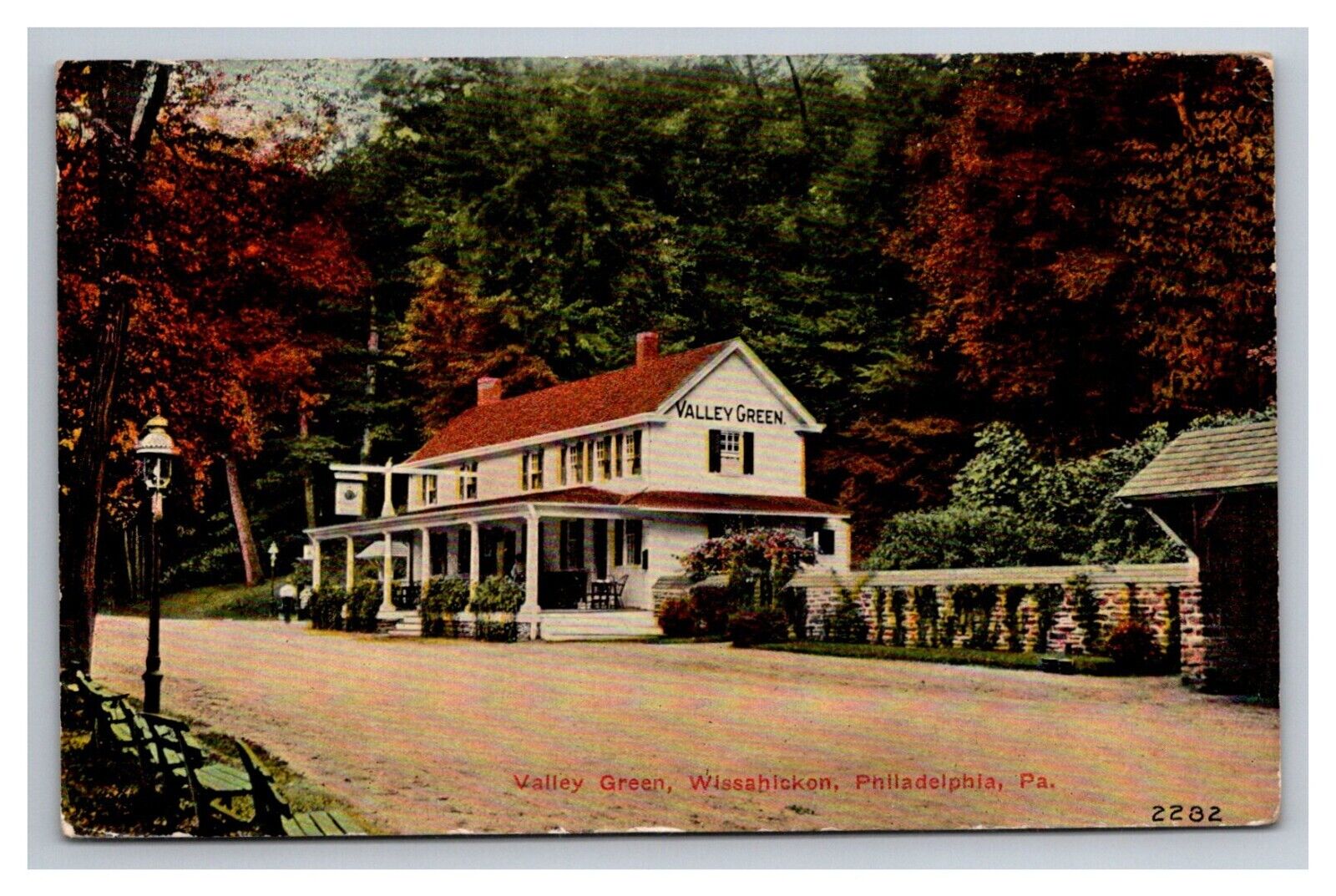 Postcard Philadelphia Pennsylvania Valley Green Wissahickon